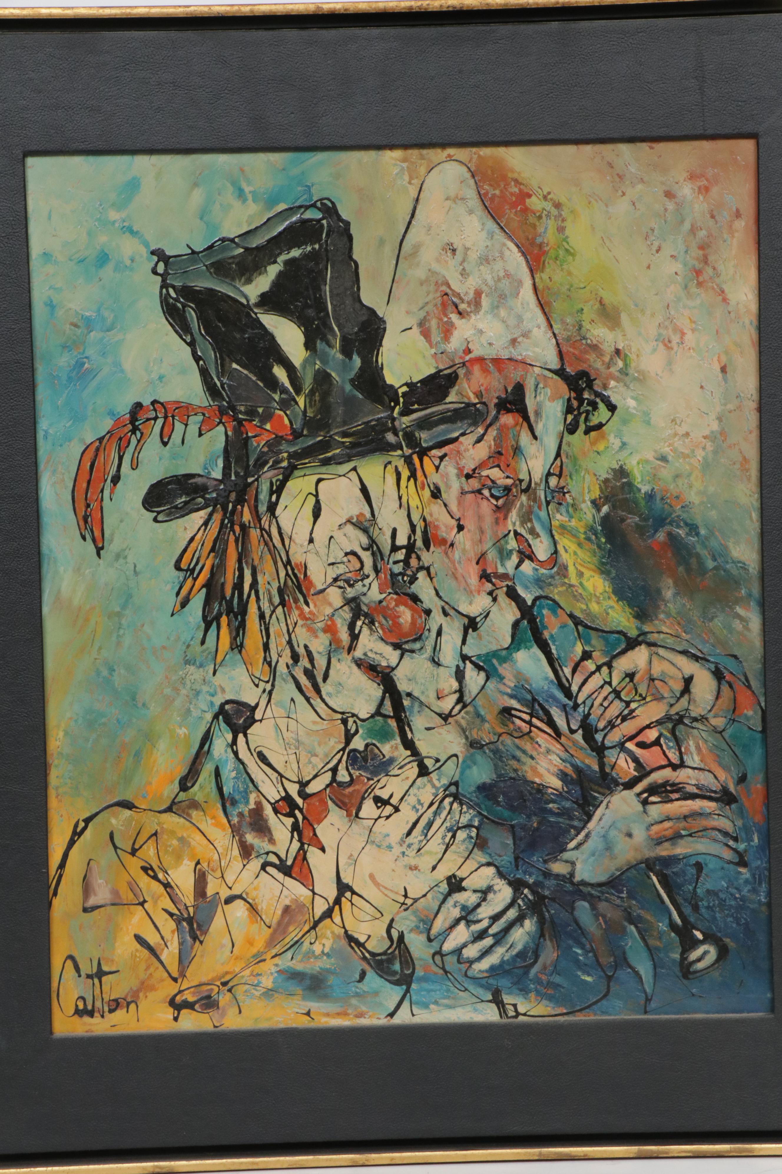 Pierre Catton Oil Painting "Clown"