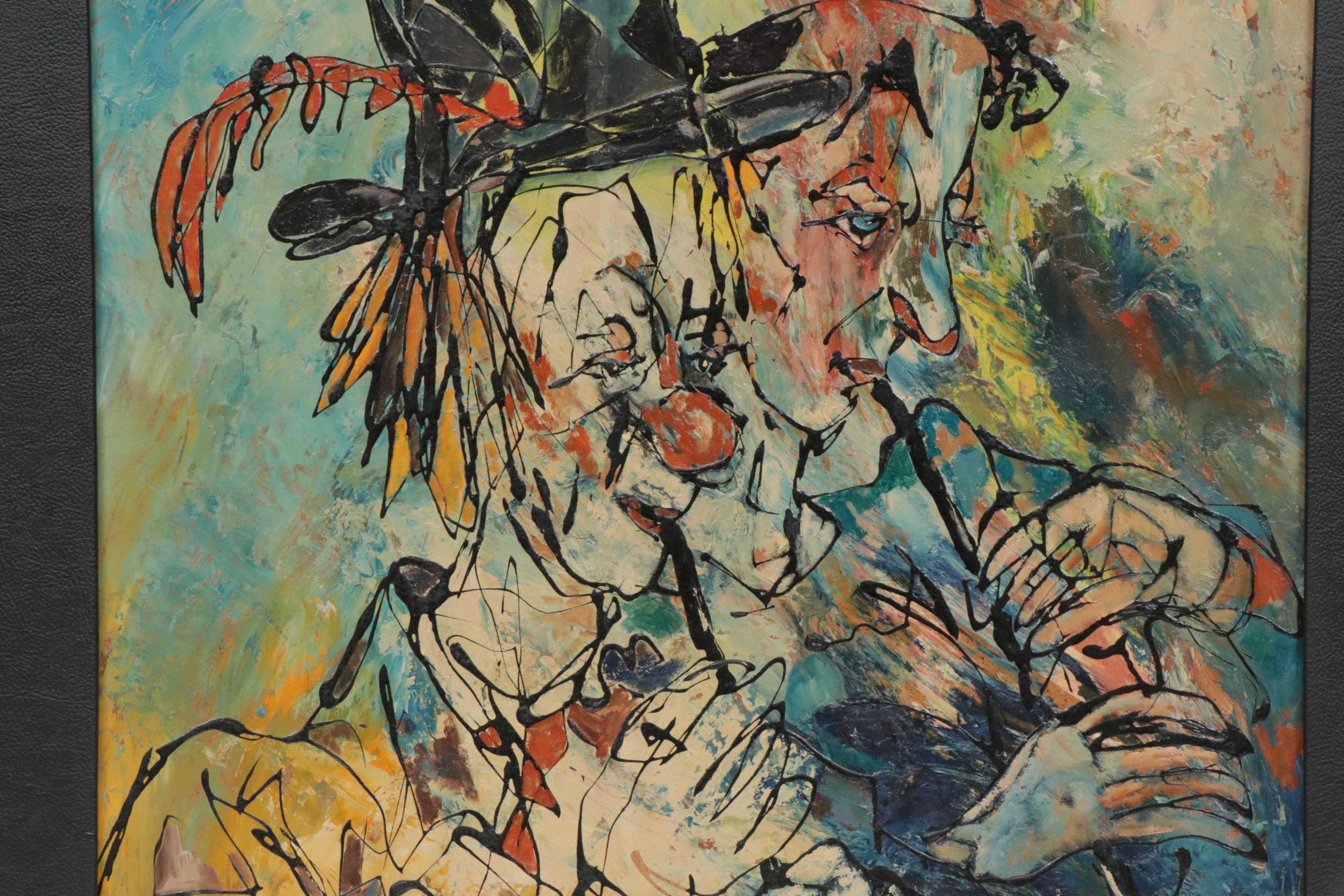 Pierre Catton Oil Painting "Clown"