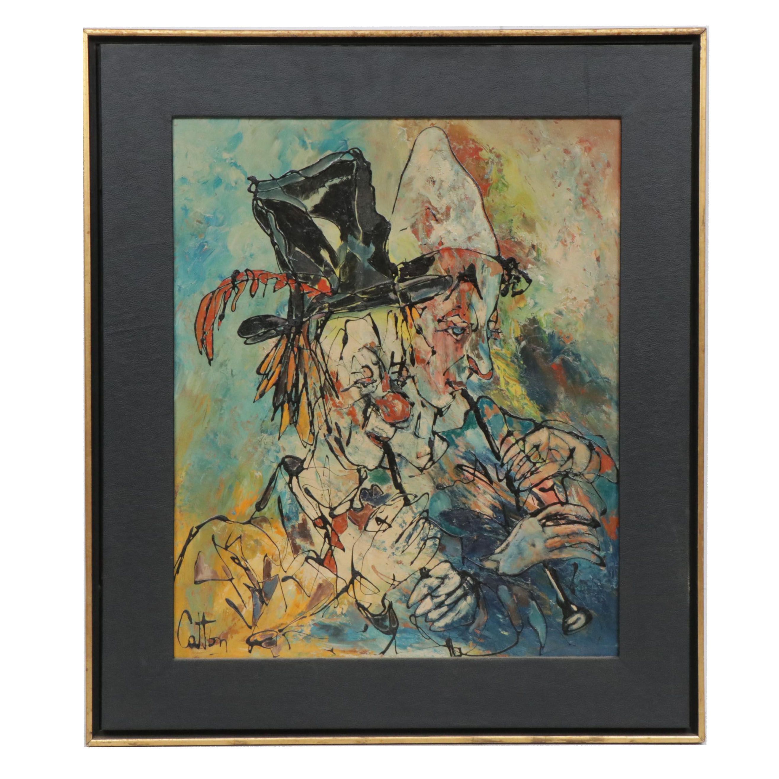 Pierre Catton Oil Painting "Clown"
