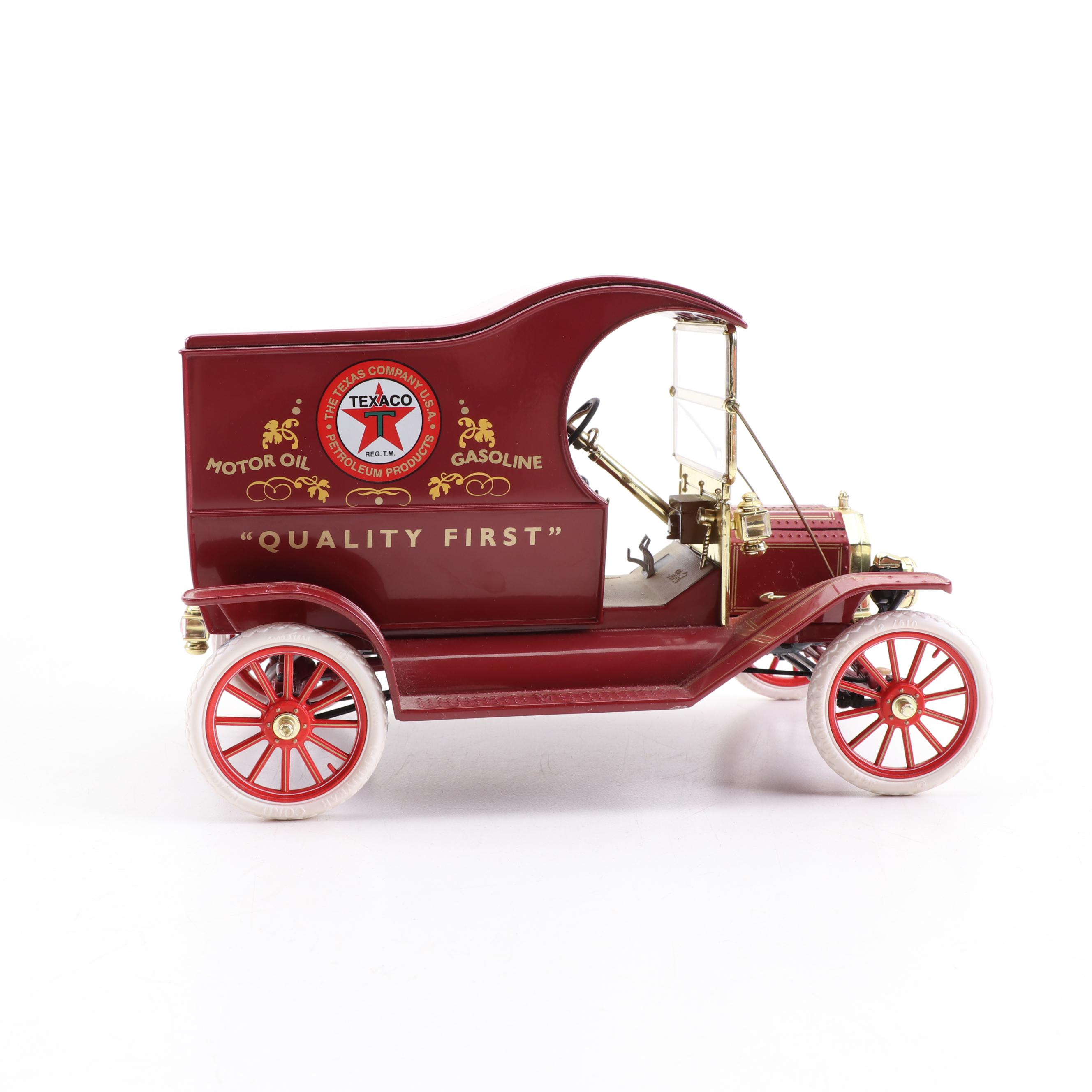 1913 Ford Model T Texaco Delivery Truck Diecast Model with Others, Vintage