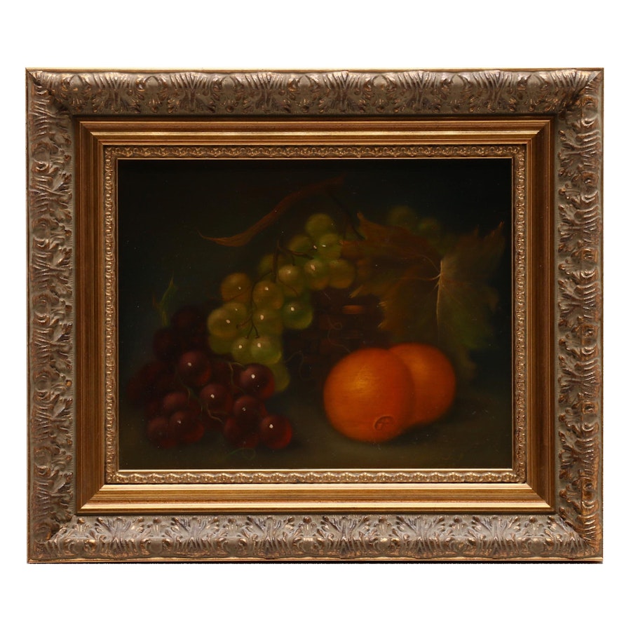 Still Life Oil Painting of Fruit