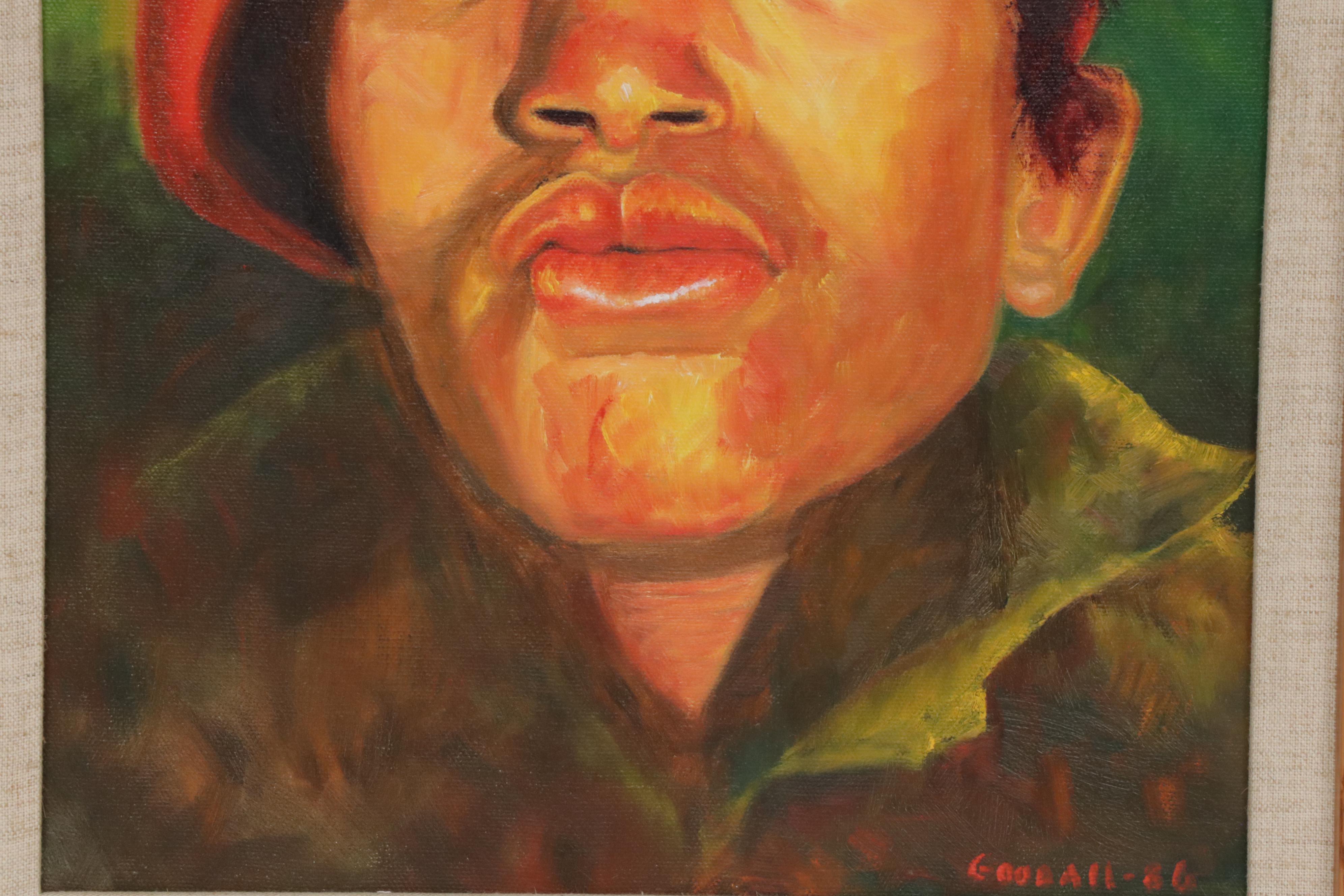 Goodall Portrait of Revolutionary Oil Painting