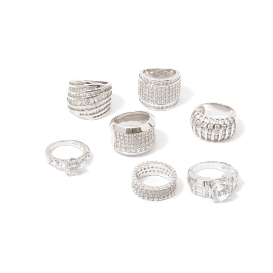 Sterling Silver Cubic Zirconia Rings