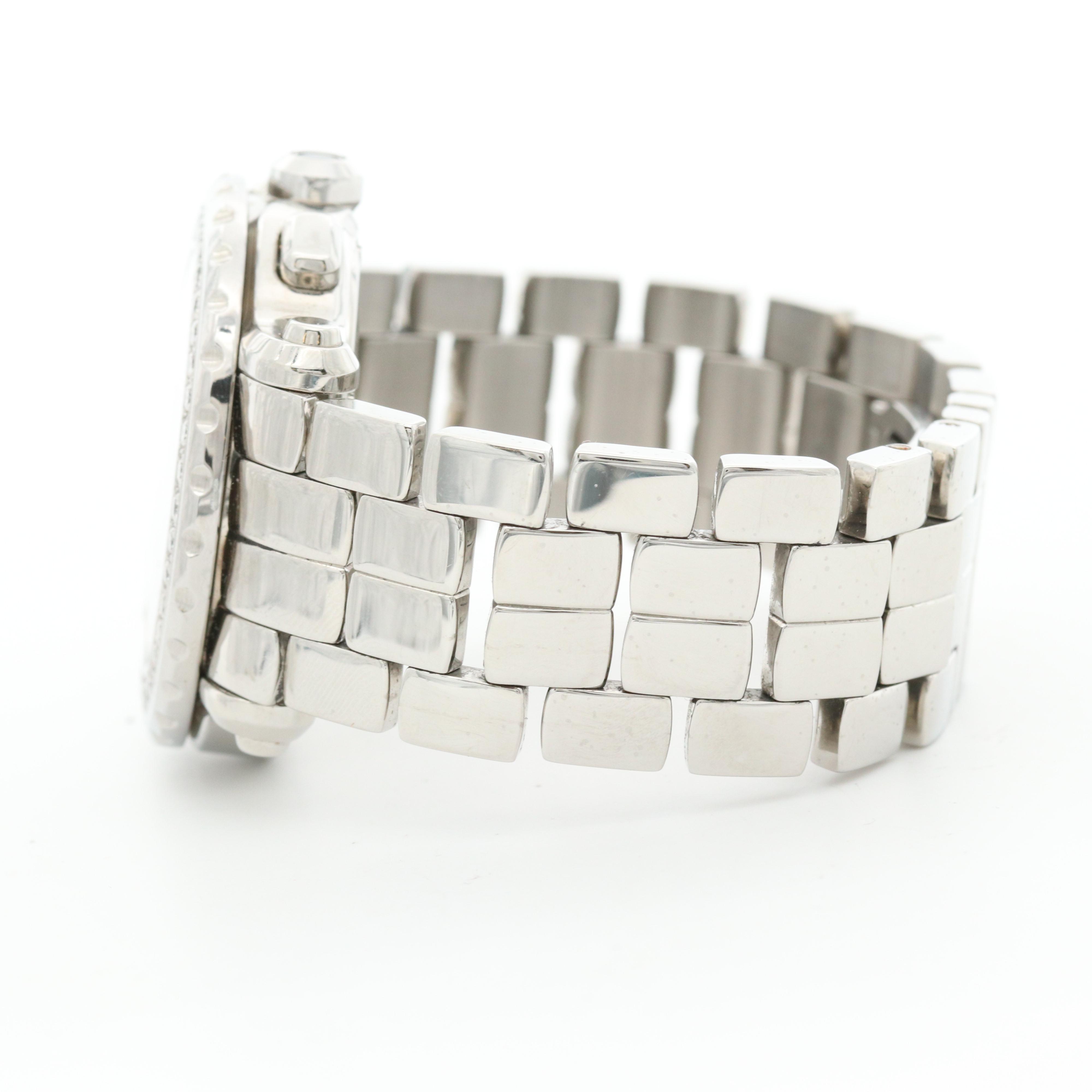 Chopard Happy Sport Stainless Steel and 2.44 CTW Diamond Chronograph Watch