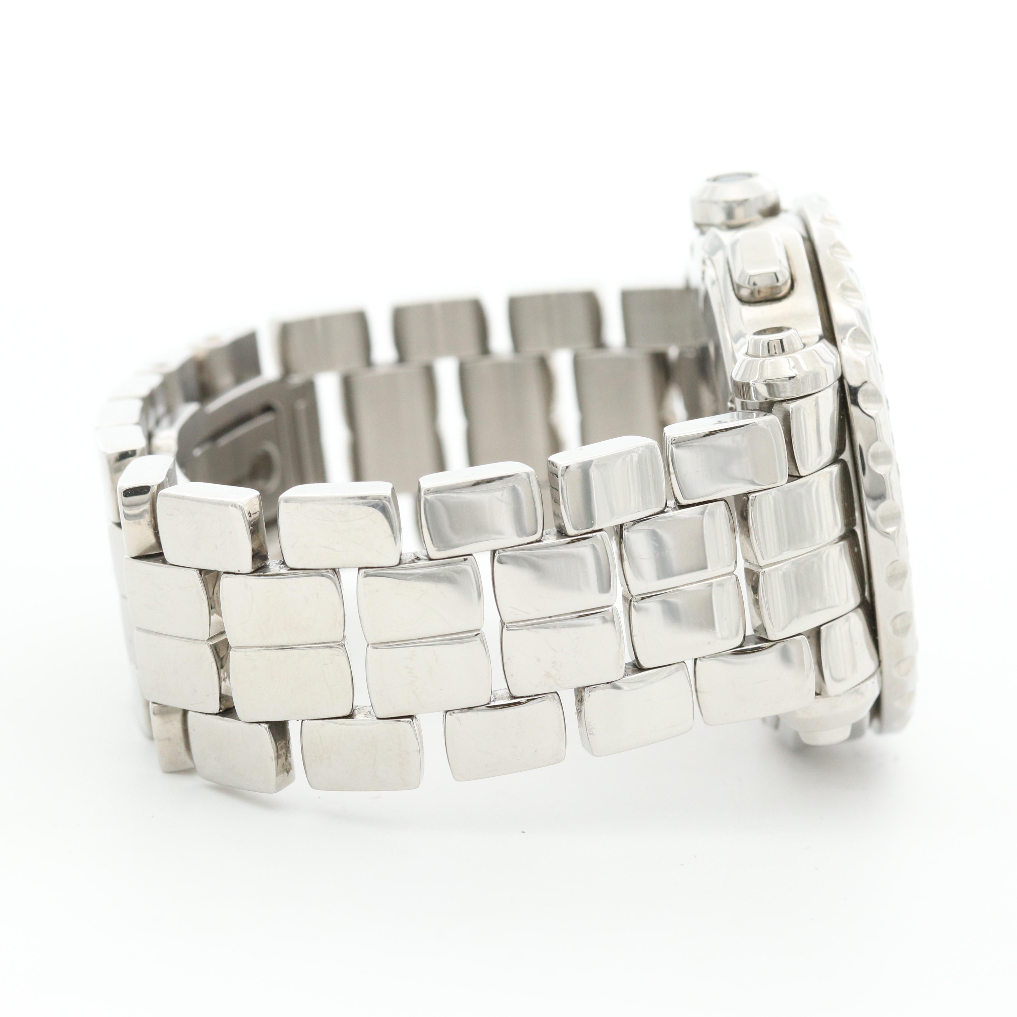 Chopard Happy Sport Stainless Steel and 2.44 CTW Diamond Chronograph Watch