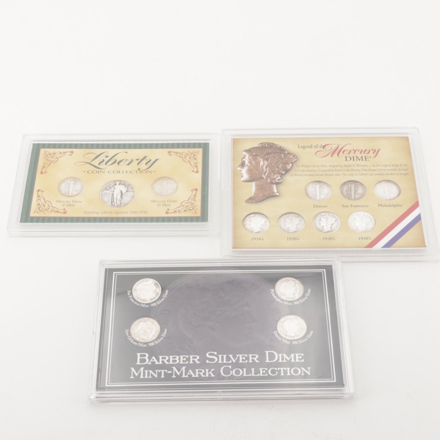 Mercury Dime and Silver Dime Coin Collections