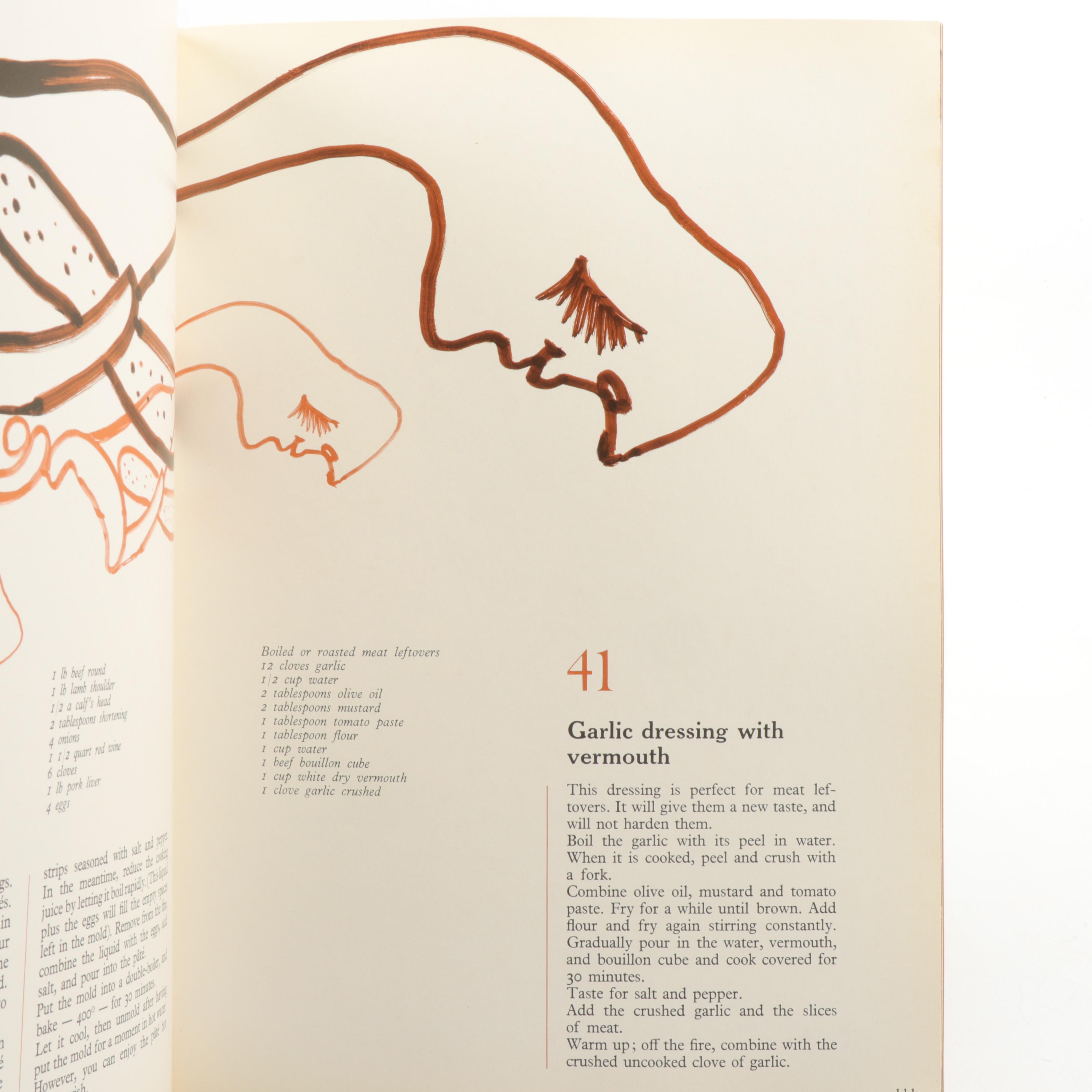 Salvador Dali "Les Diners De Gala" Cookbook, Early English Translation, 1973