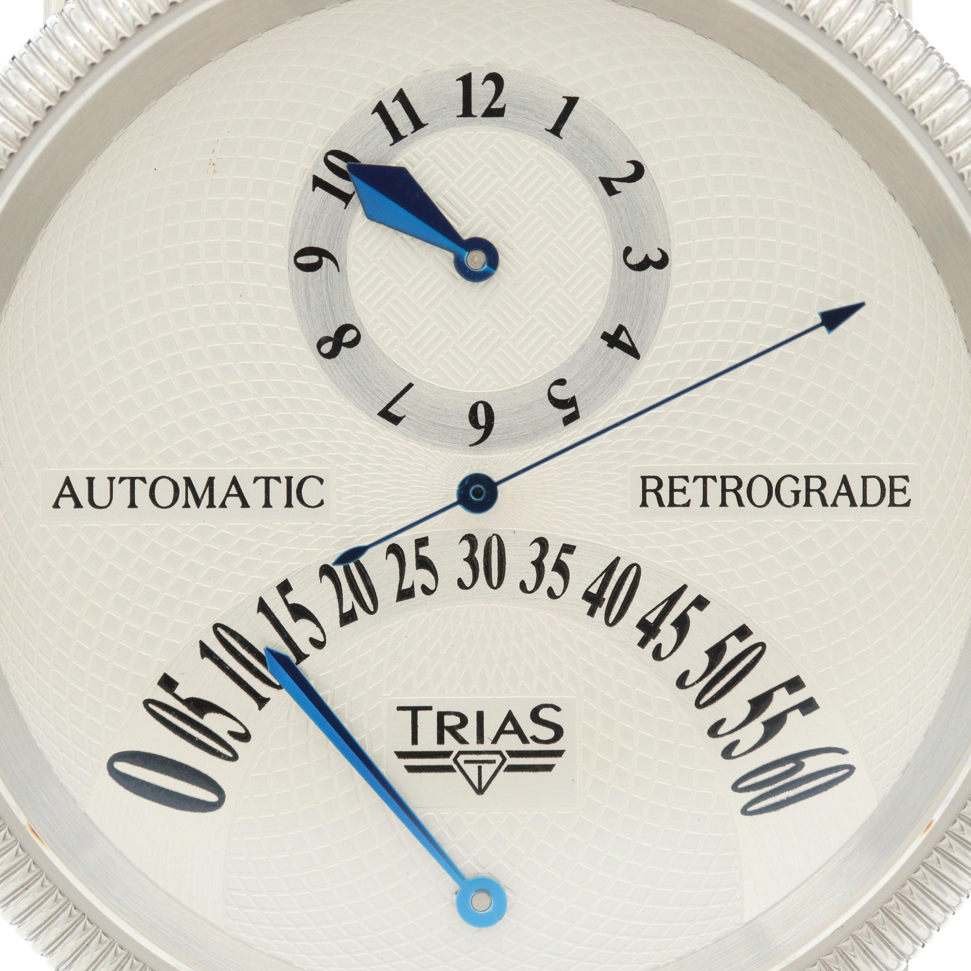 Trias Retrograde Stainless Steel Automatic Watch