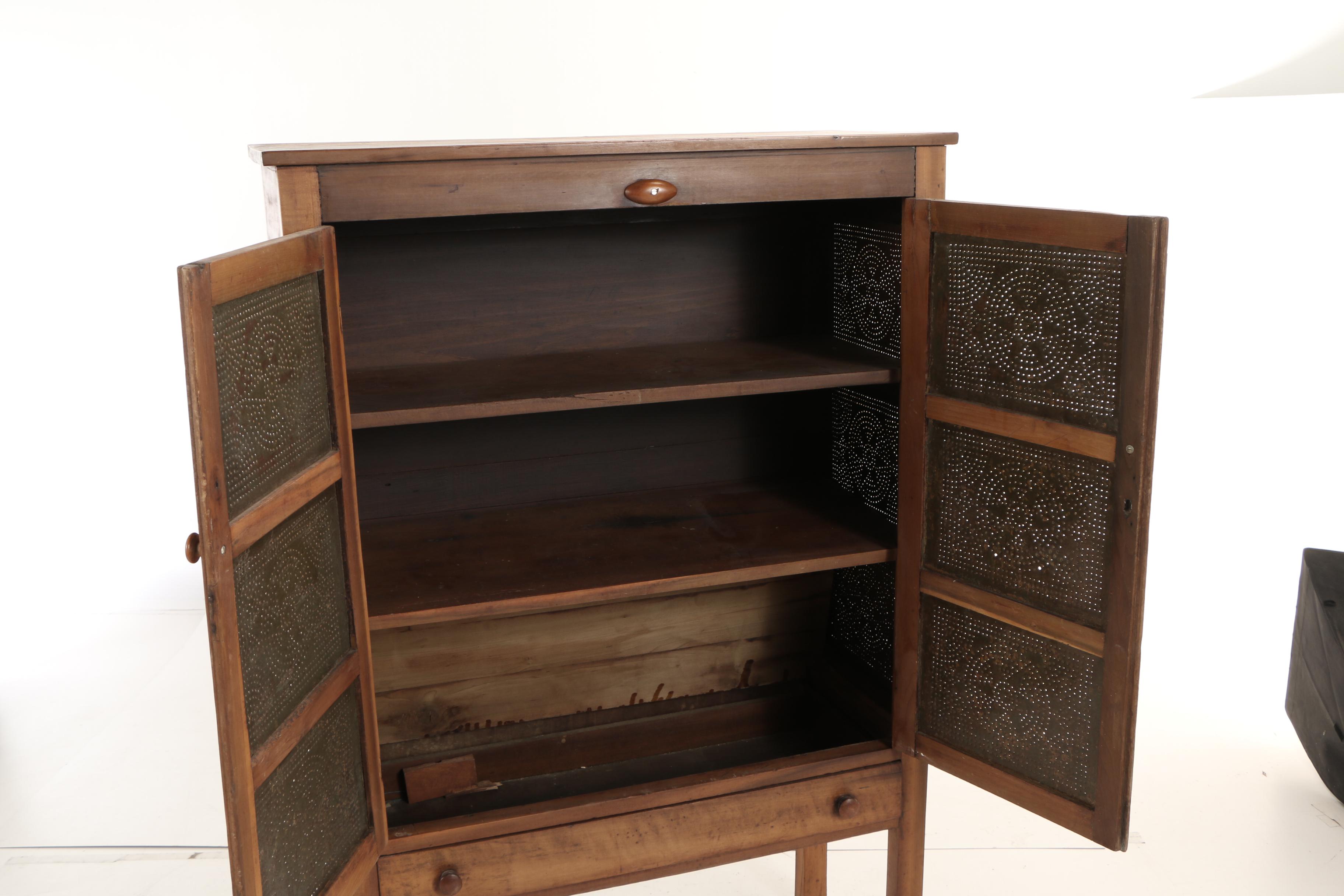 American Twelve-Tin Poplar Pie Safe, 19th Century