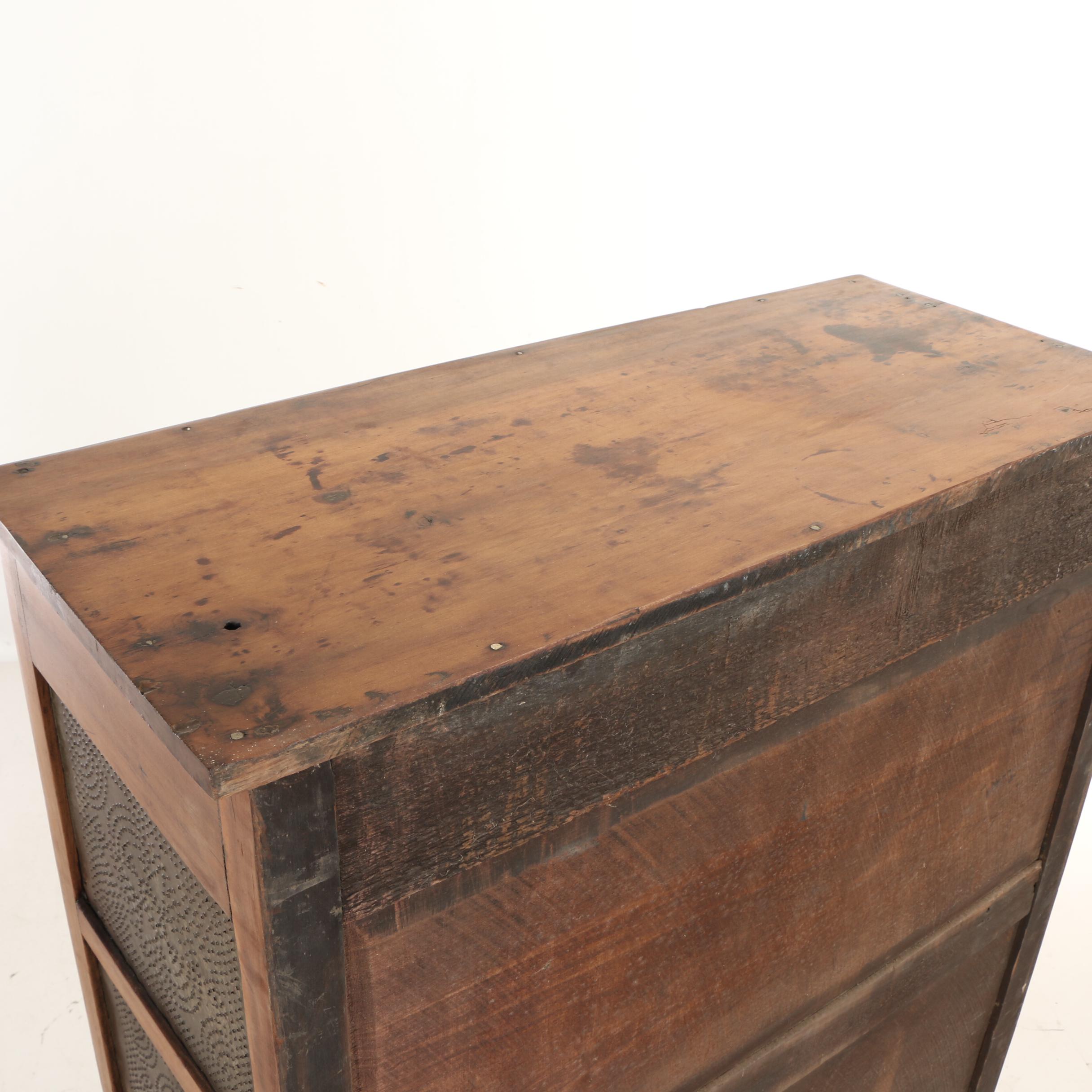 American Twelve-Tin Poplar Pie Safe, 19th Century