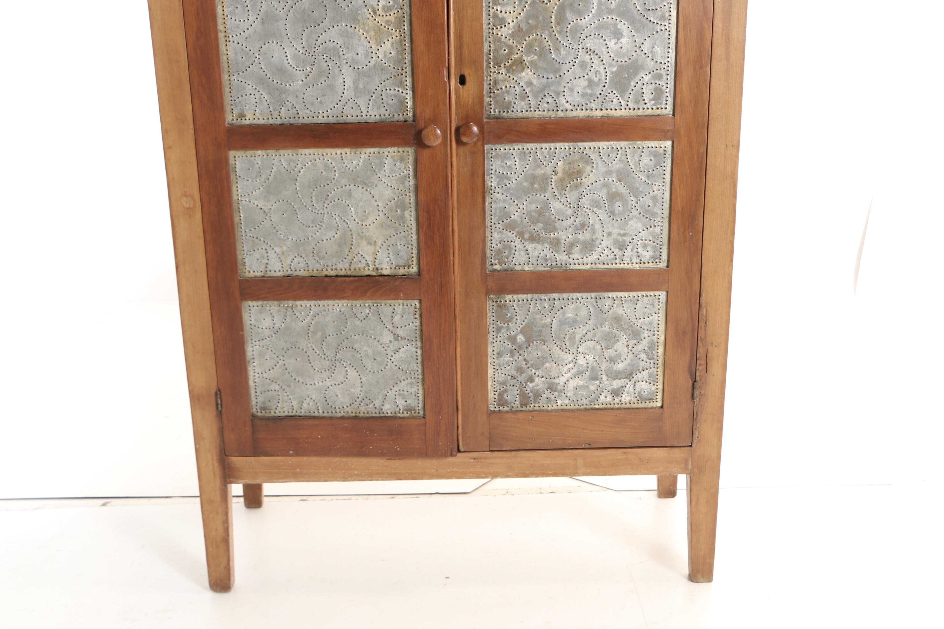 American Sixteen-Tin Poplar Pie Safe, 19th Century