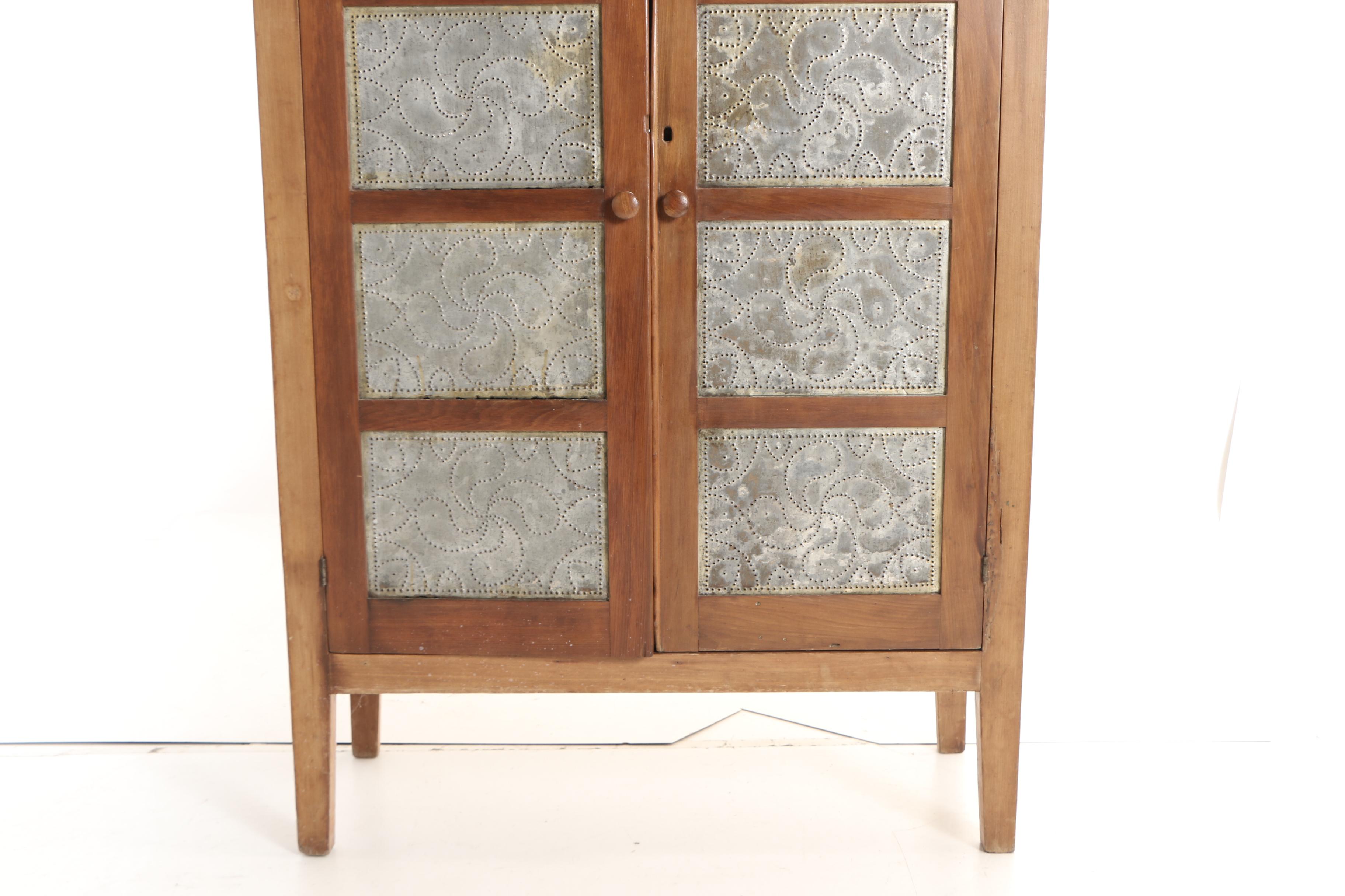 American Sixteen-Tin Poplar Pie Safe, 19th Century