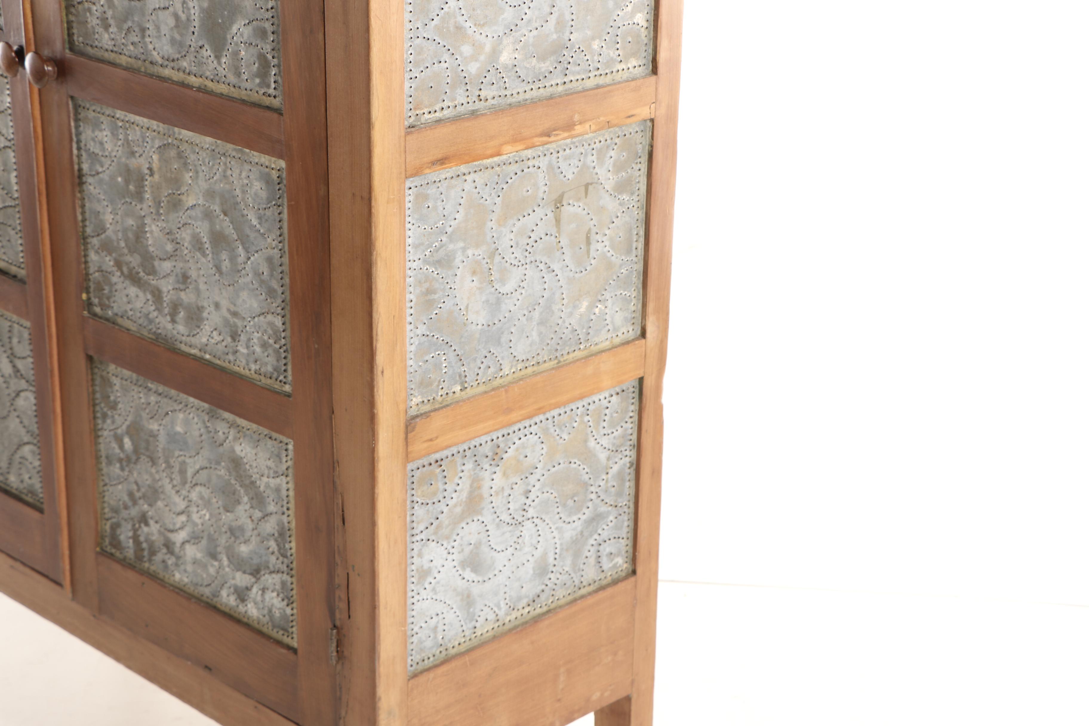 American Sixteen-Tin Poplar Pie Safe, 19th Century