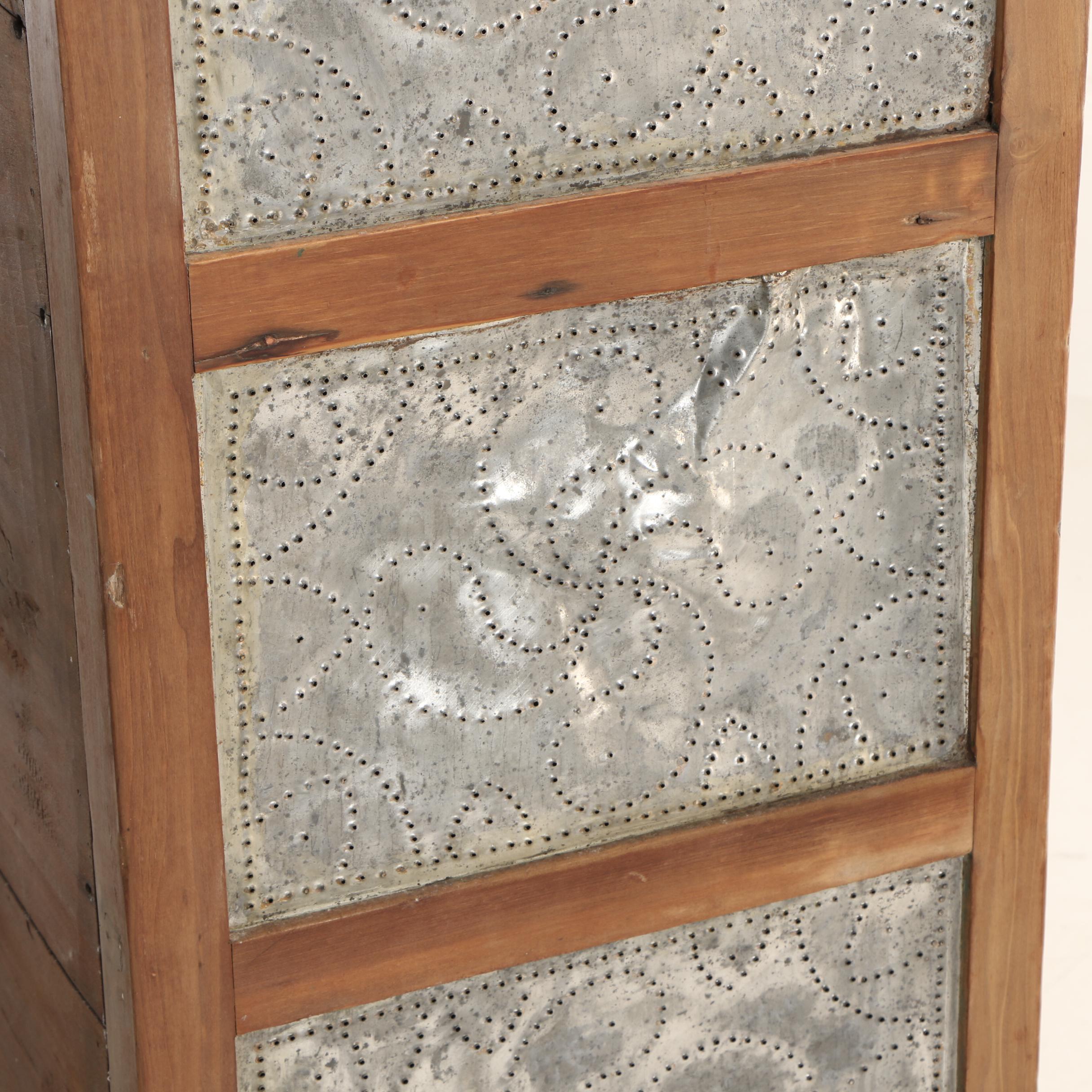 American Sixteen-Tin Poplar Pie Safe, 19th Century