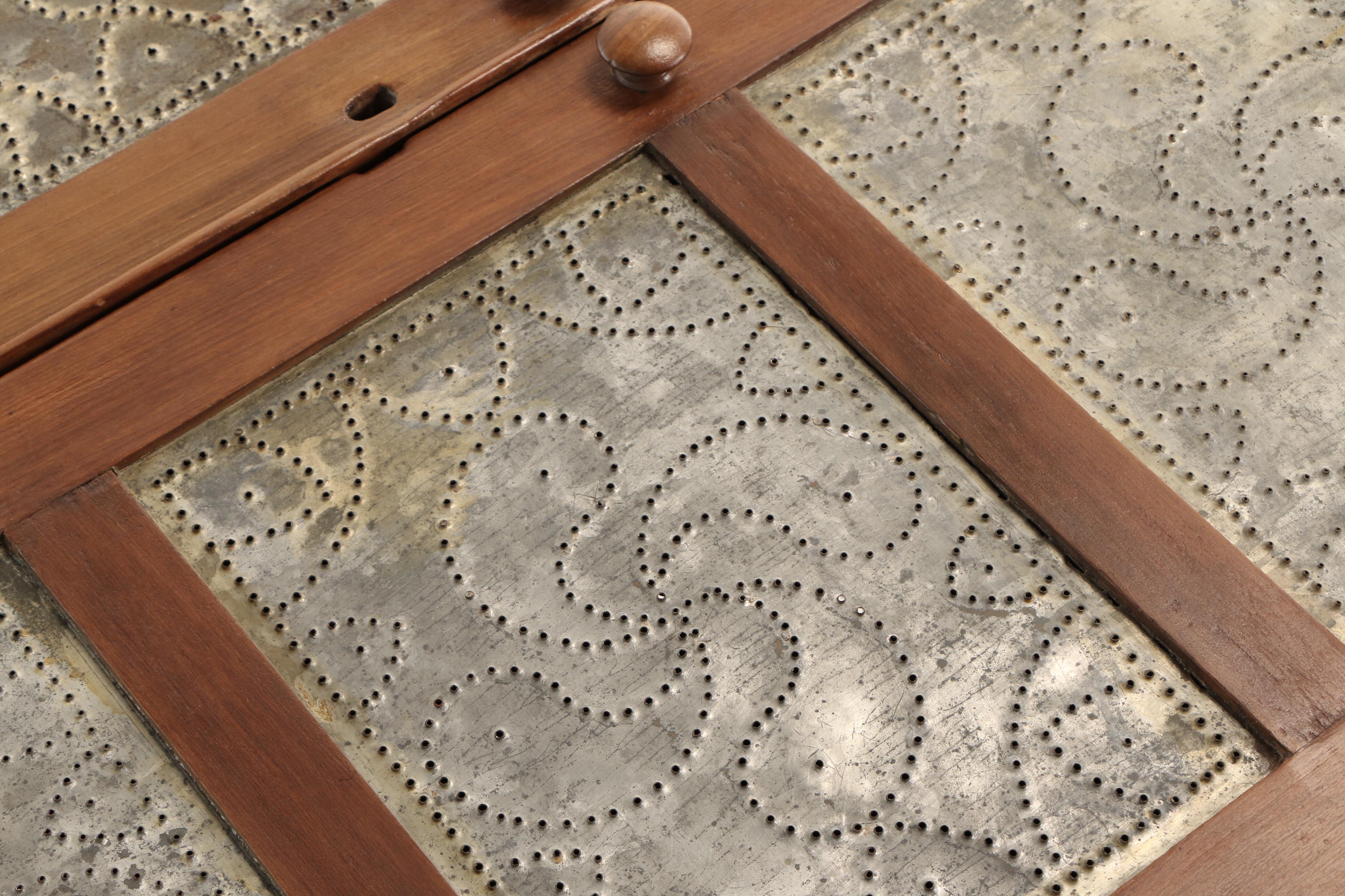 American Sixteen-Tin Poplar Pie Safe, 19th Century