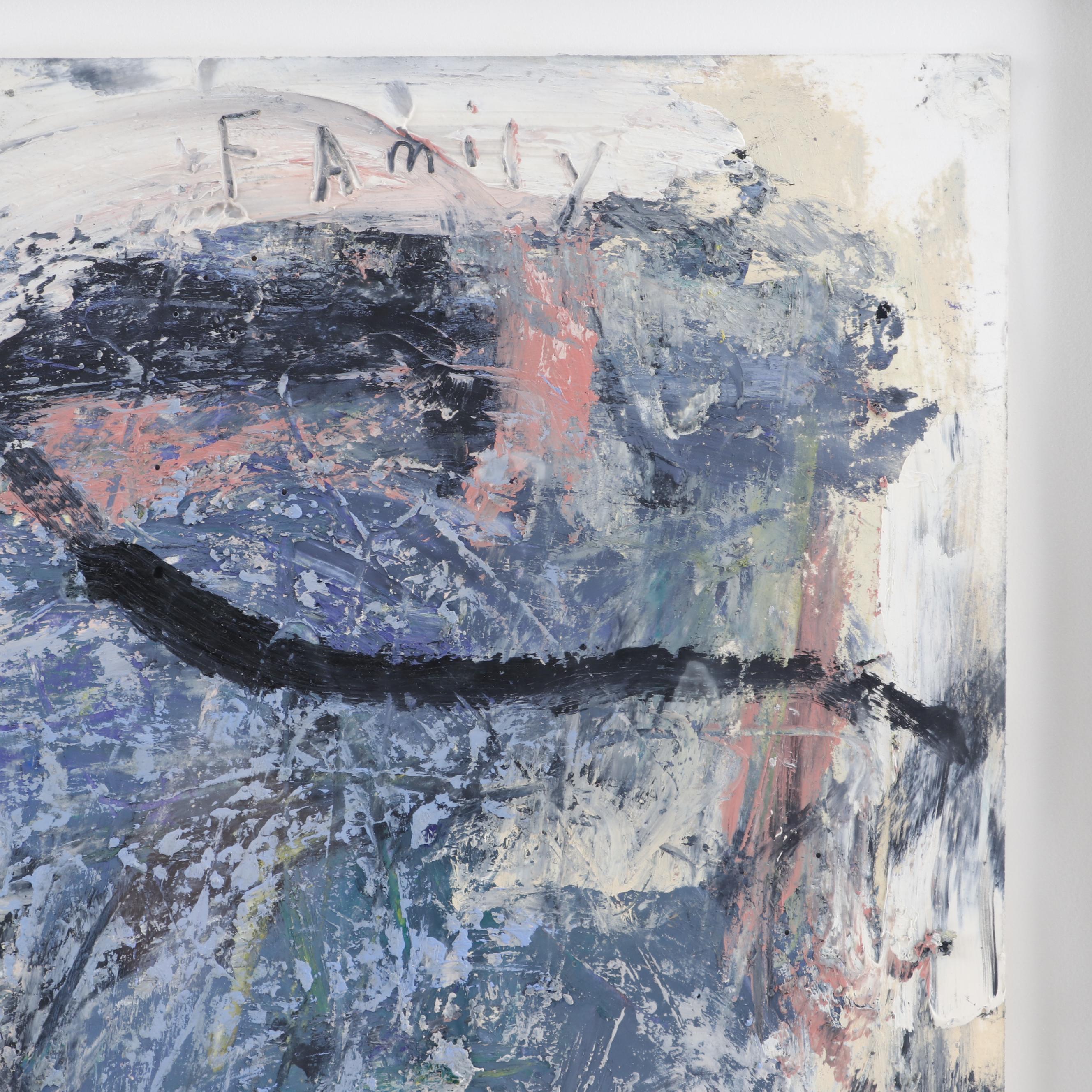 Stephanie Brody-Lederman Oil Painting "Family Way," 1989