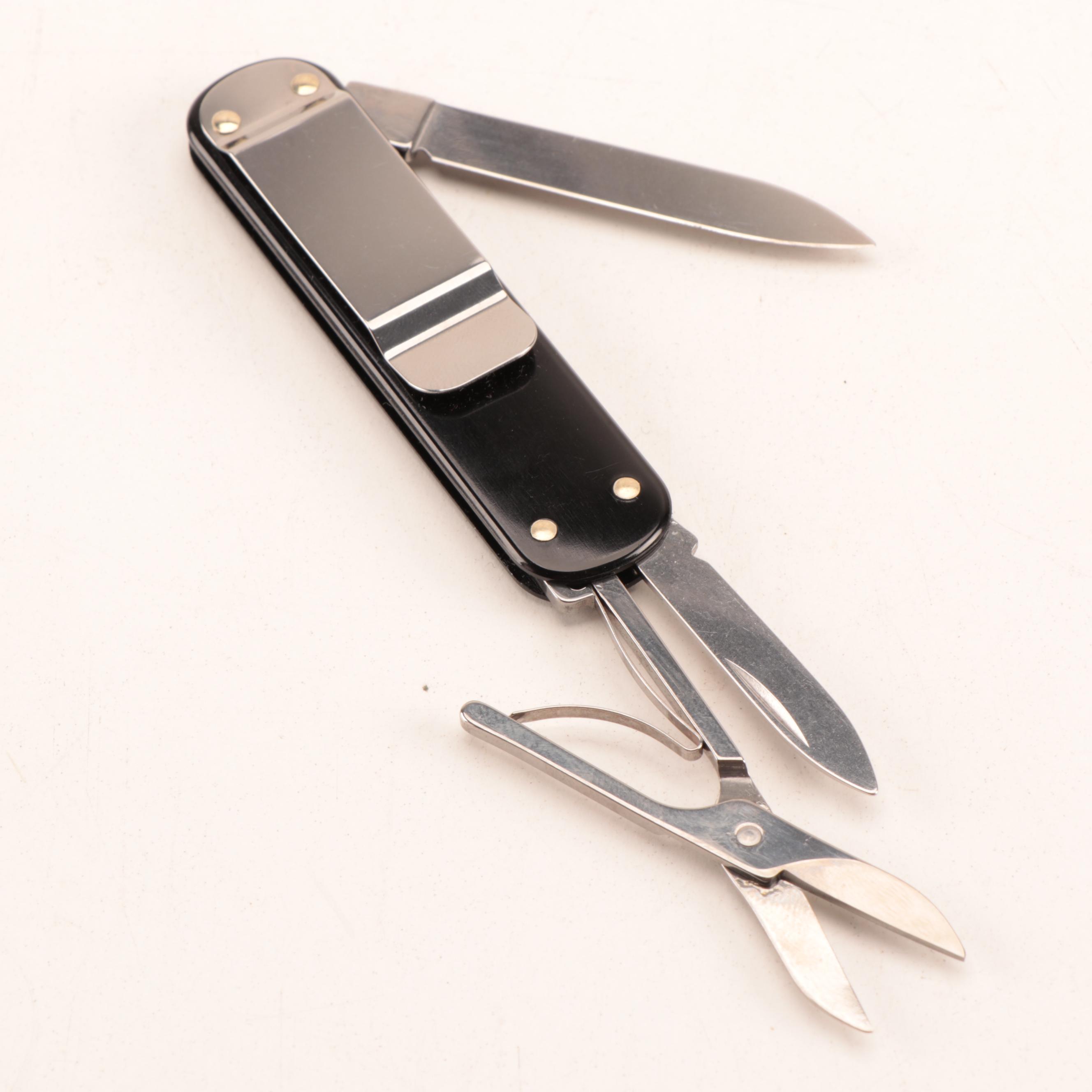 Vicorinox Swiss Army Knife Collection with Folding Knife Case