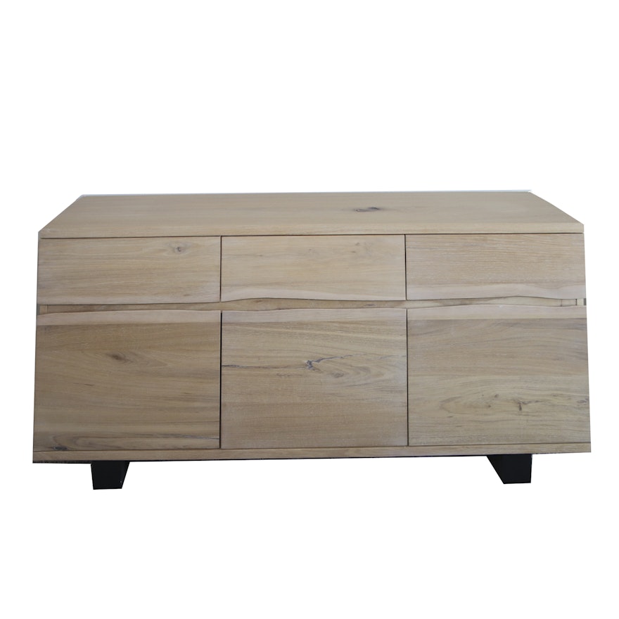 Contemporary Engineered Wood Dresser with Natural Finish