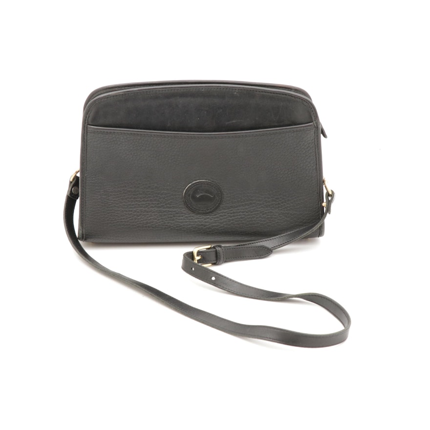 Dooney & Bourke Black All-Weather Leather Crossbody