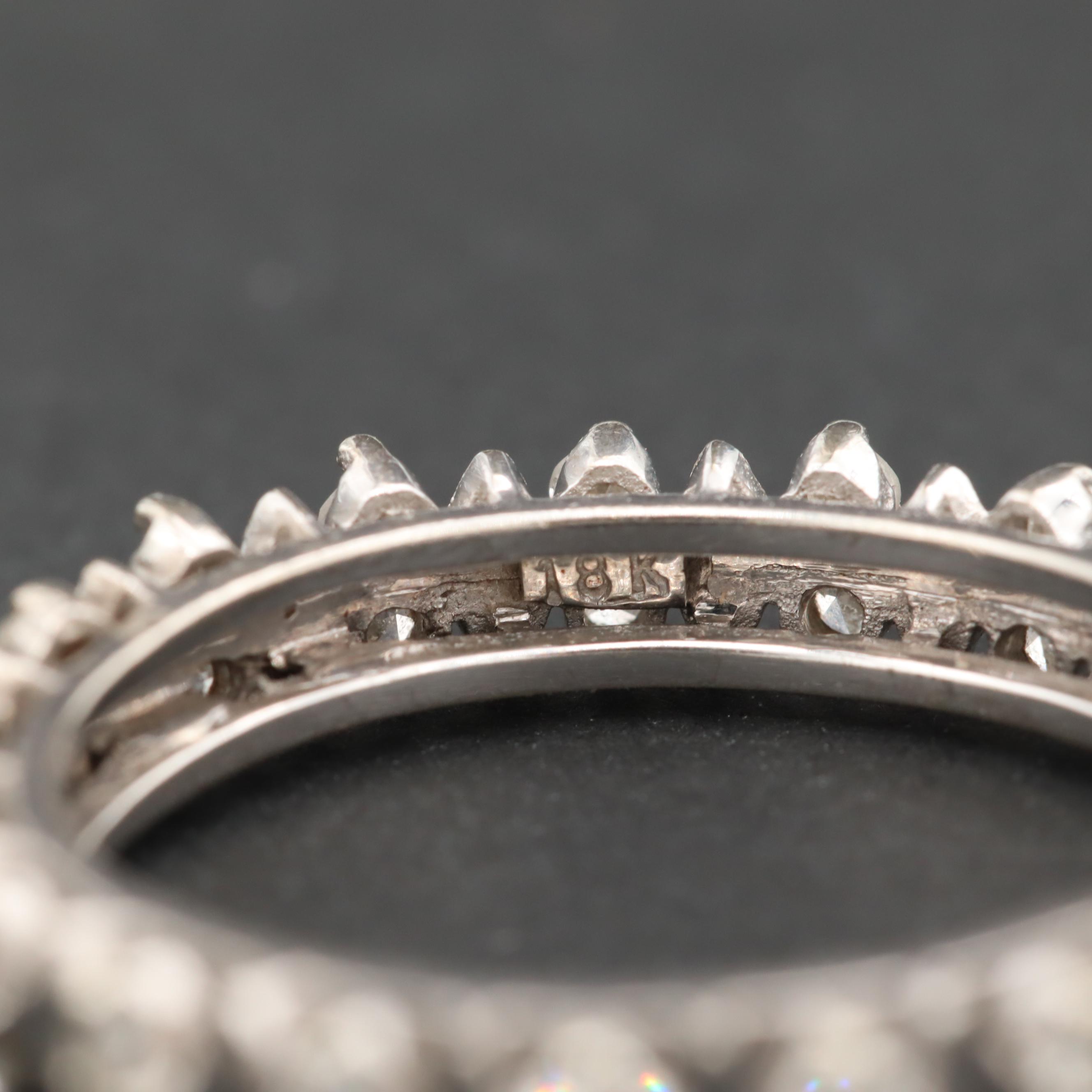 18K White Gold Diamond Eternity Band