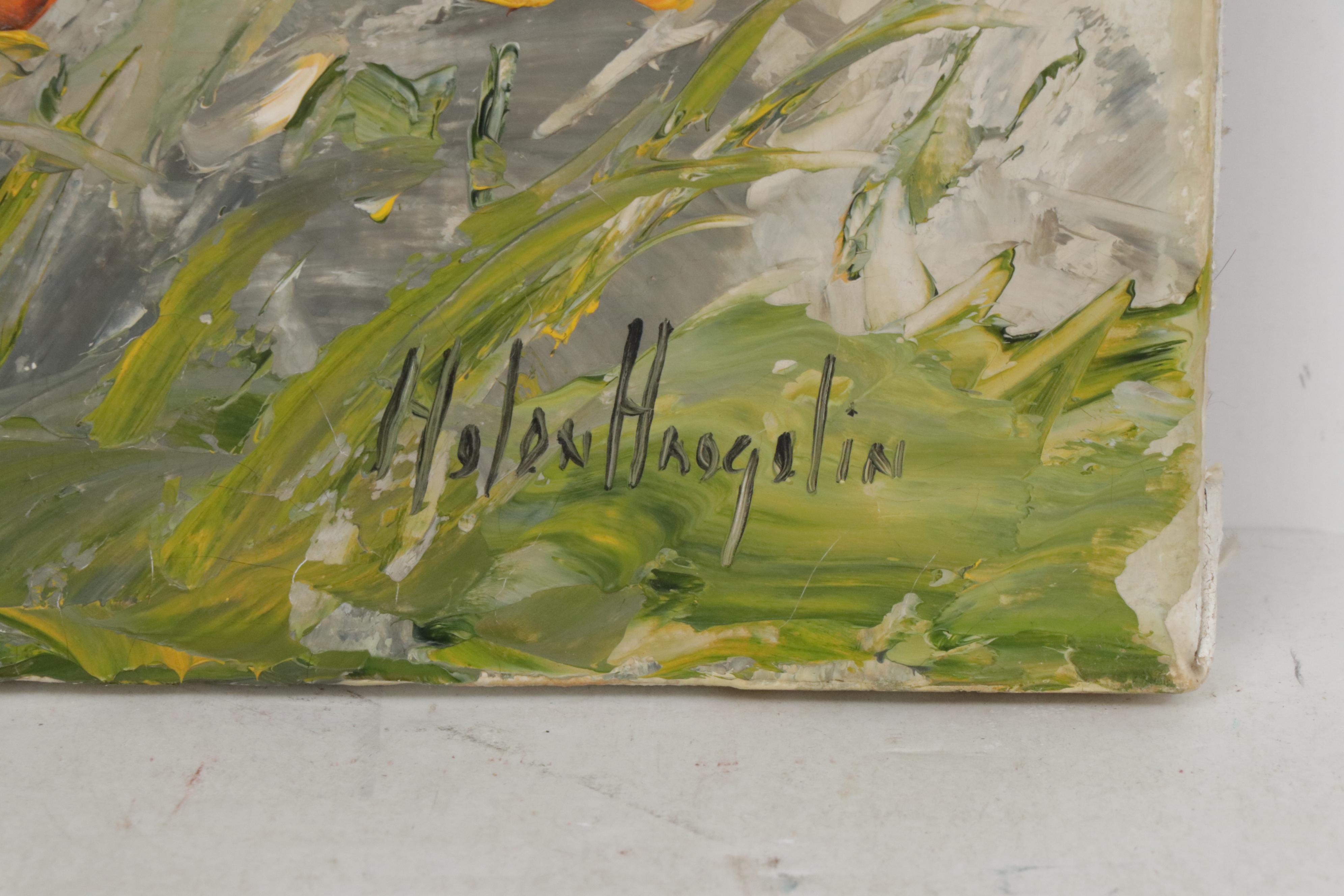 Helen Haegelin Floral Oil Painting