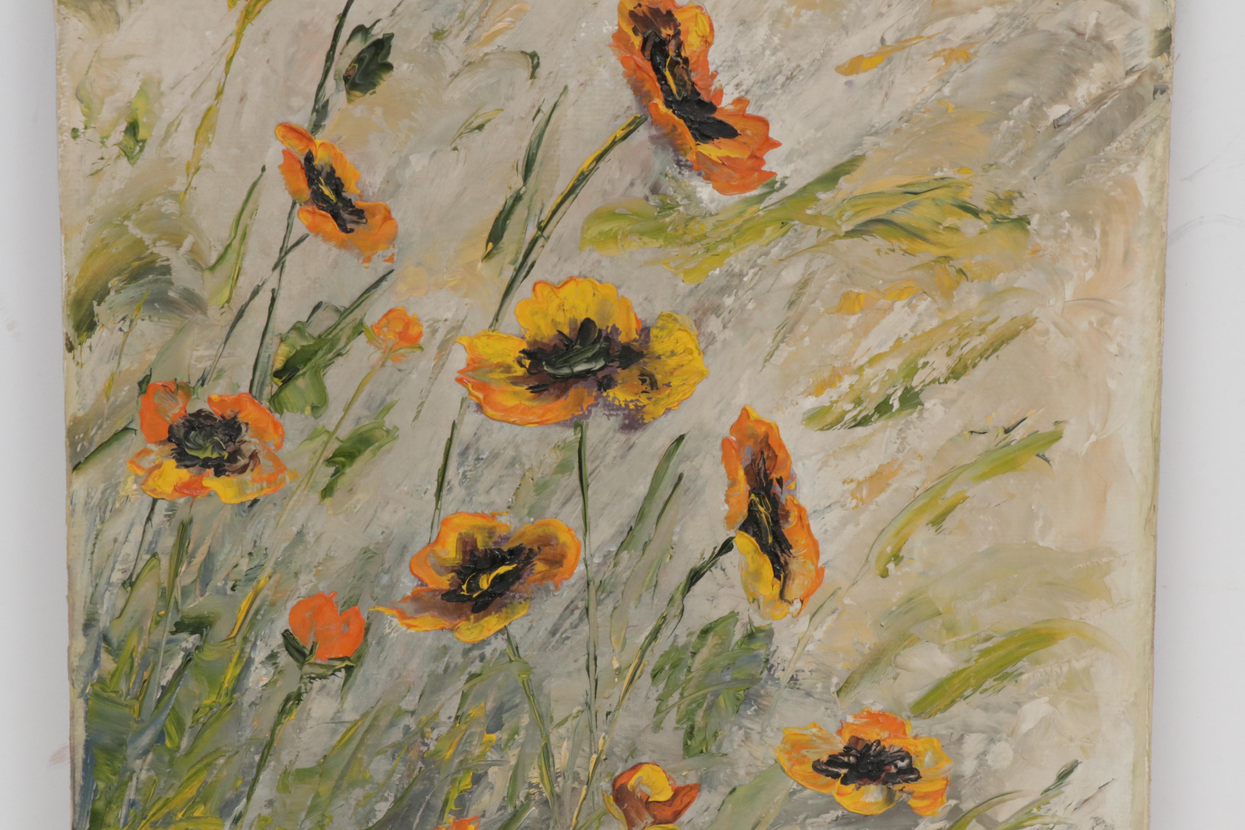 Helen Haegelin Floral Oil Painting