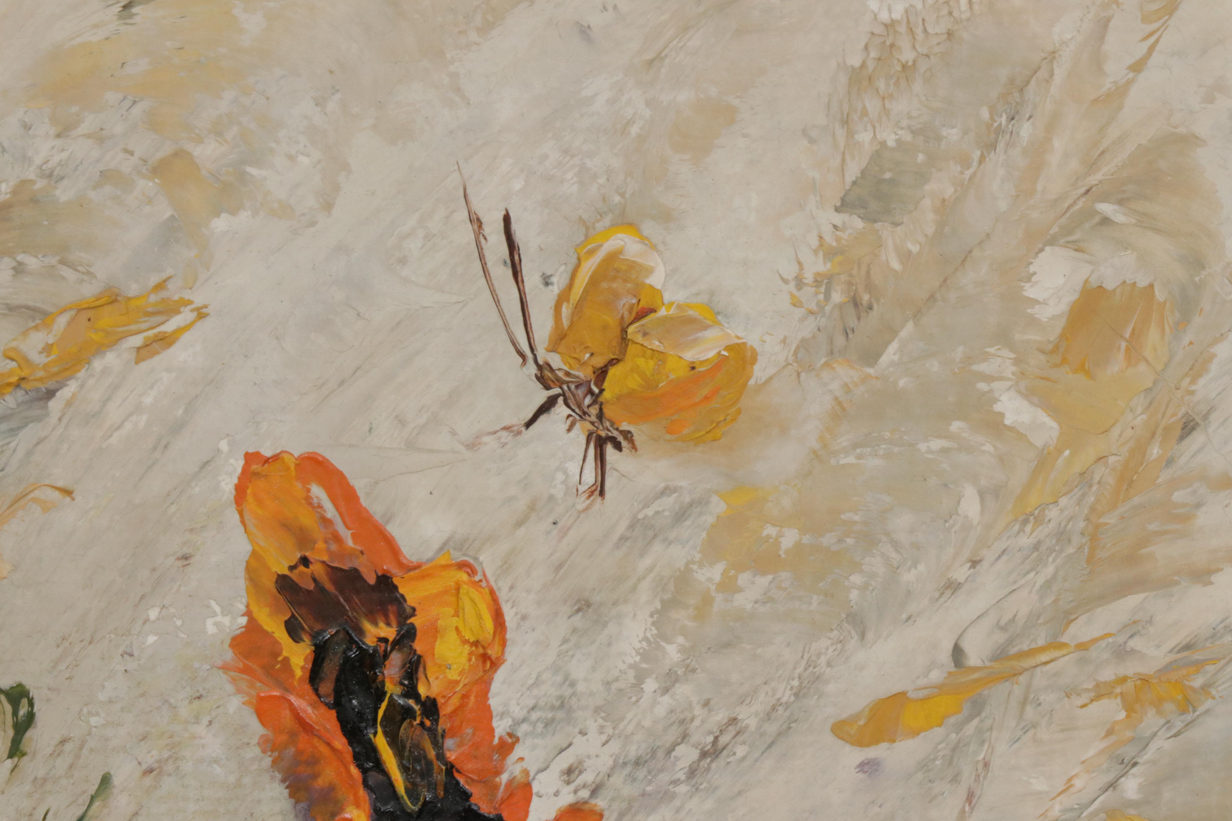 Helen Haegelin Floral Oil Painting