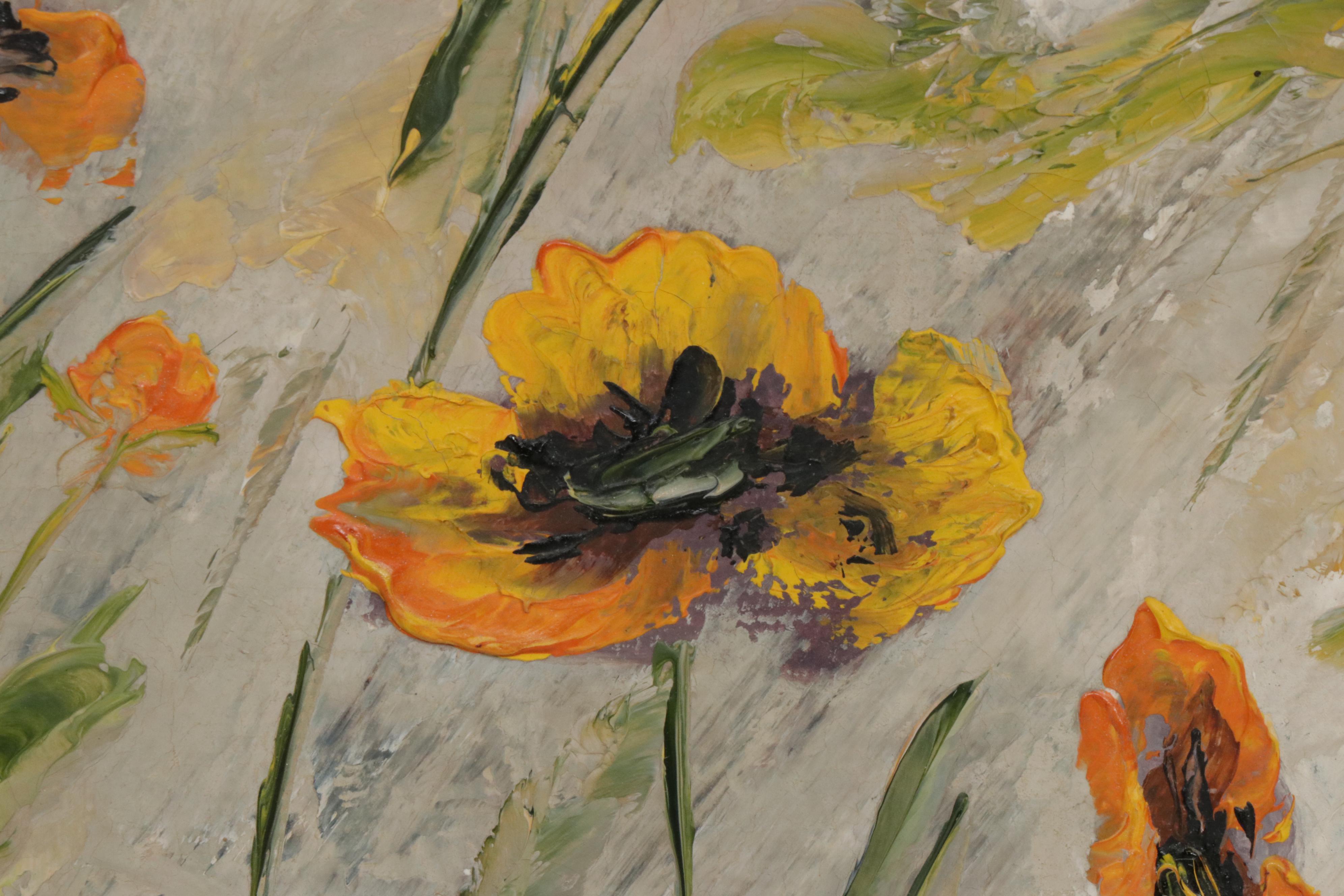 Helen Haegelin Floral Oil Painting