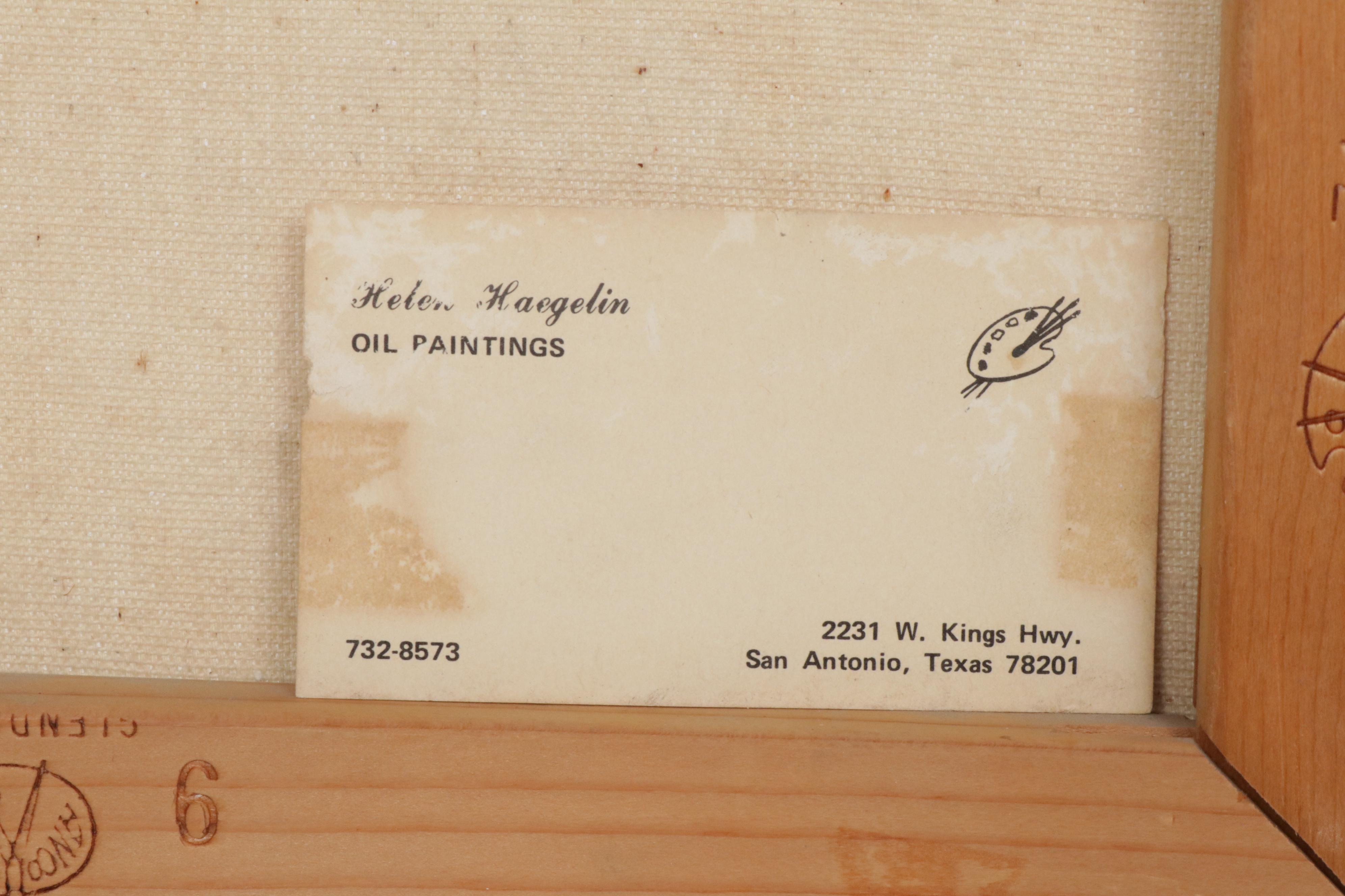 Helen Haegelin Floral Oil Painting