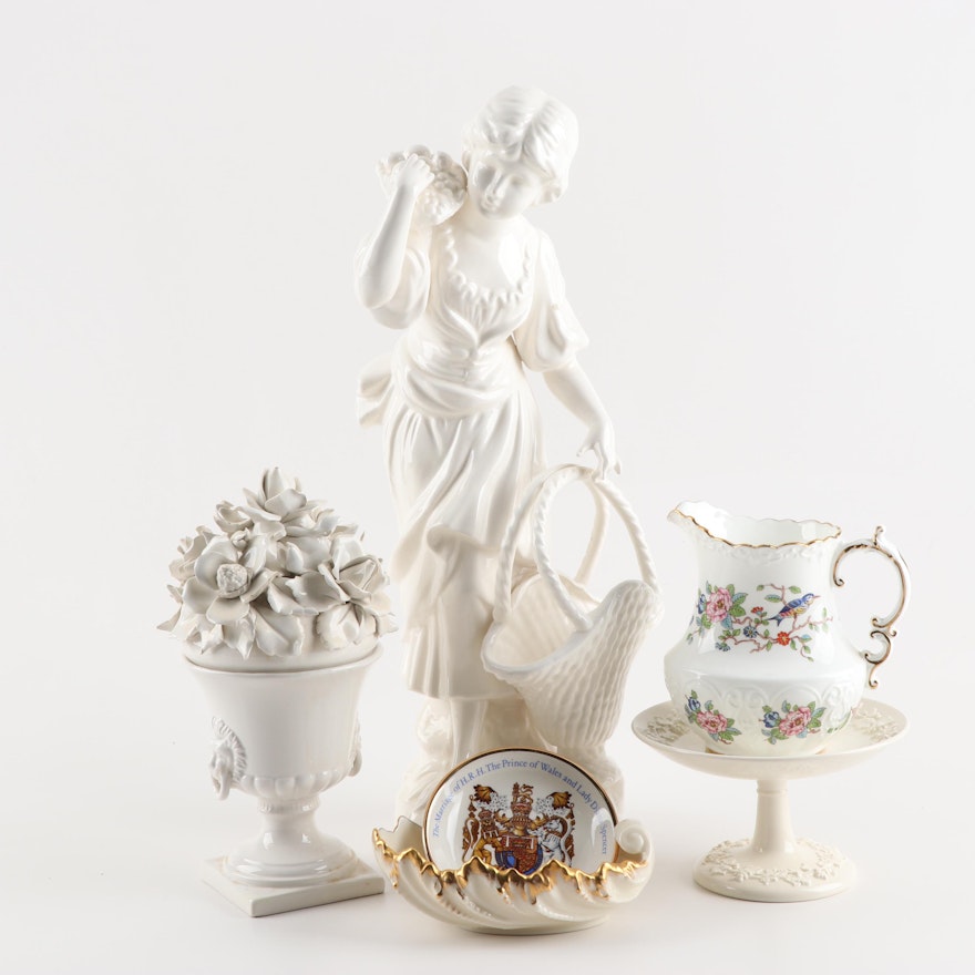 Decorative Porcelains and Ceramics including Wedgwood, Aynsley, and Lenox