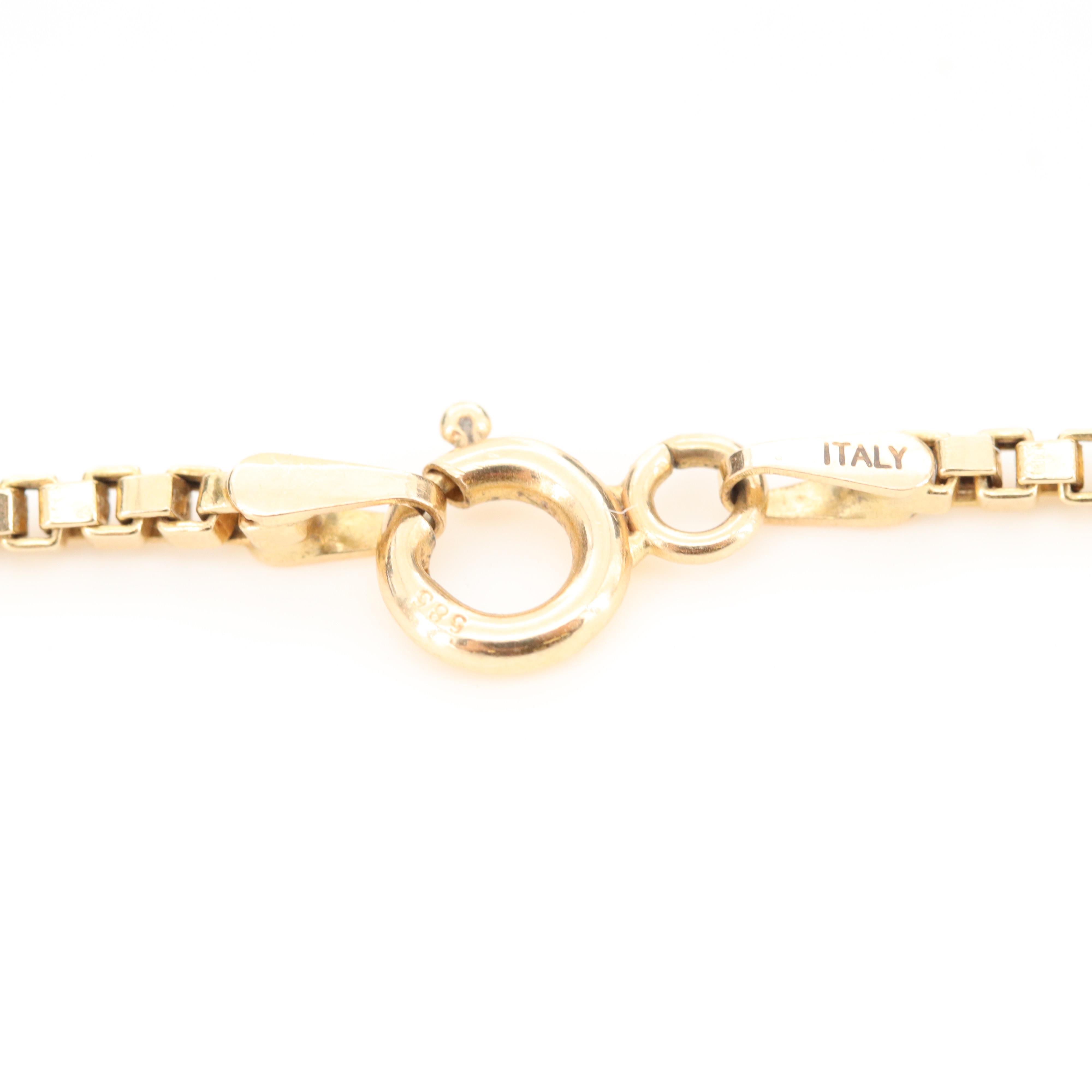 1945 Dos Pesos Mexican Gold Coin on a 14K Yellow Gold Open Work Pendant Necklace