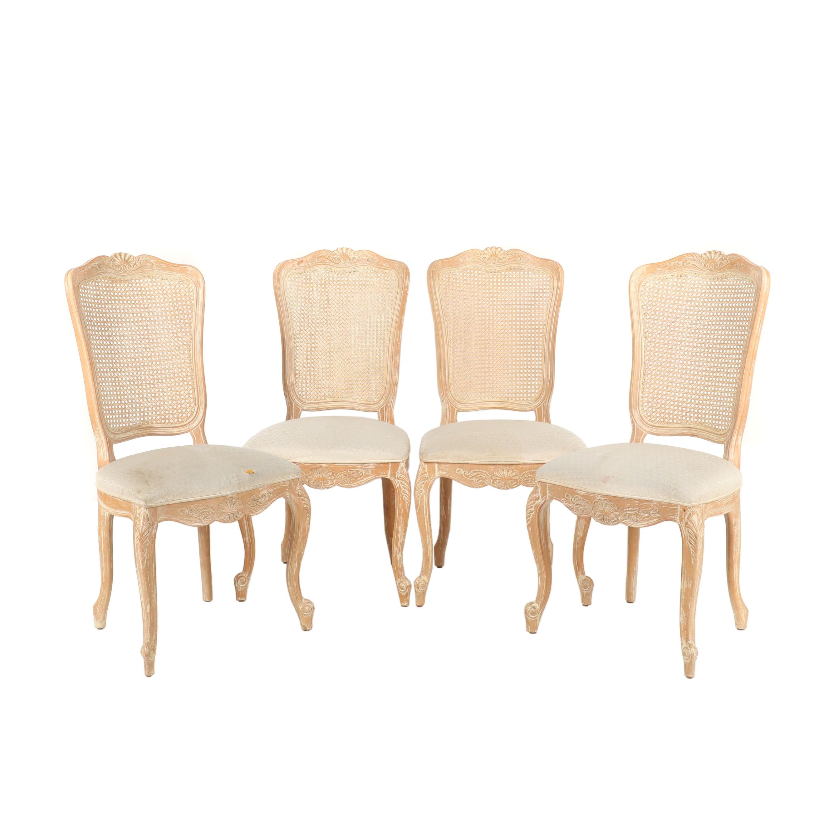 Century Chair Co., Four Louis XV Style Dining Side Chairs
