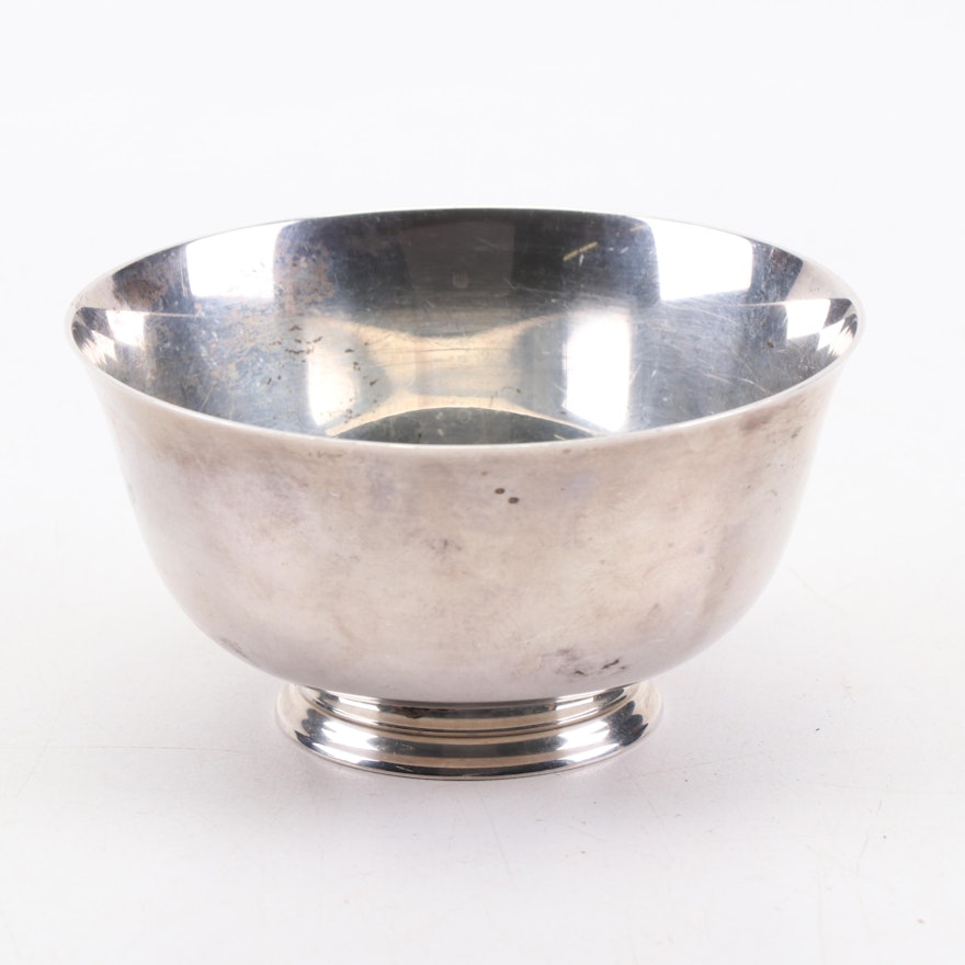 Tuttle Silversmiths Sterling Silver Revere Style Bowl, Mid-Century