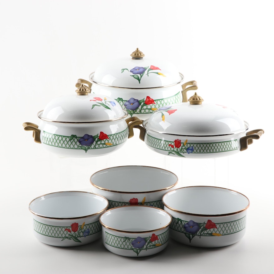 Regency Club Floral Enamel Cookware