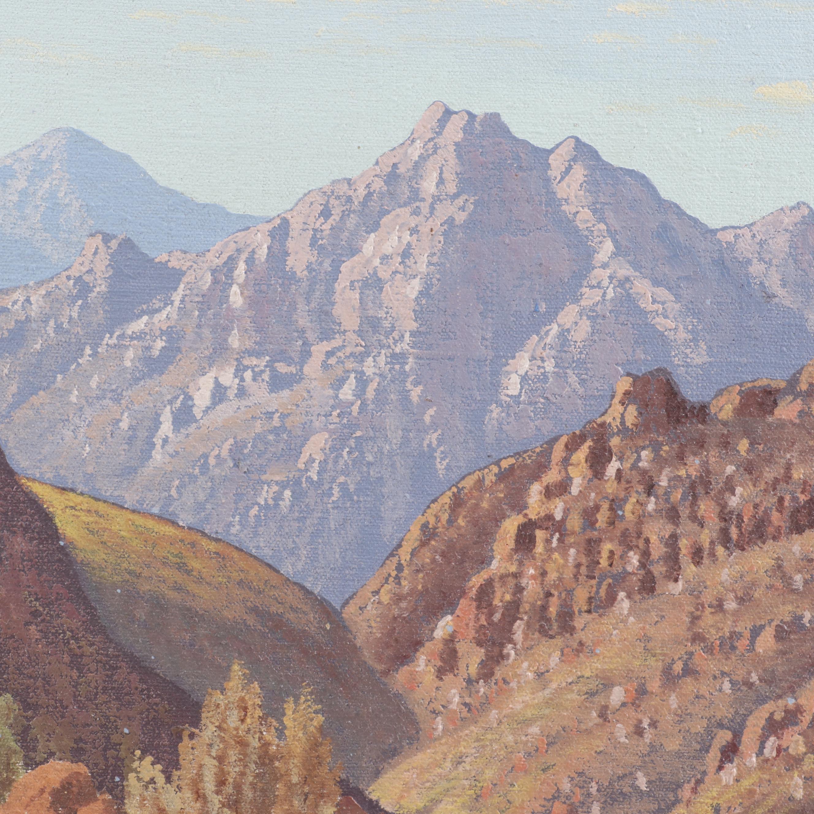 A.J. Swanepoel Landscape Oil Painting "Near Caledon - C.P."