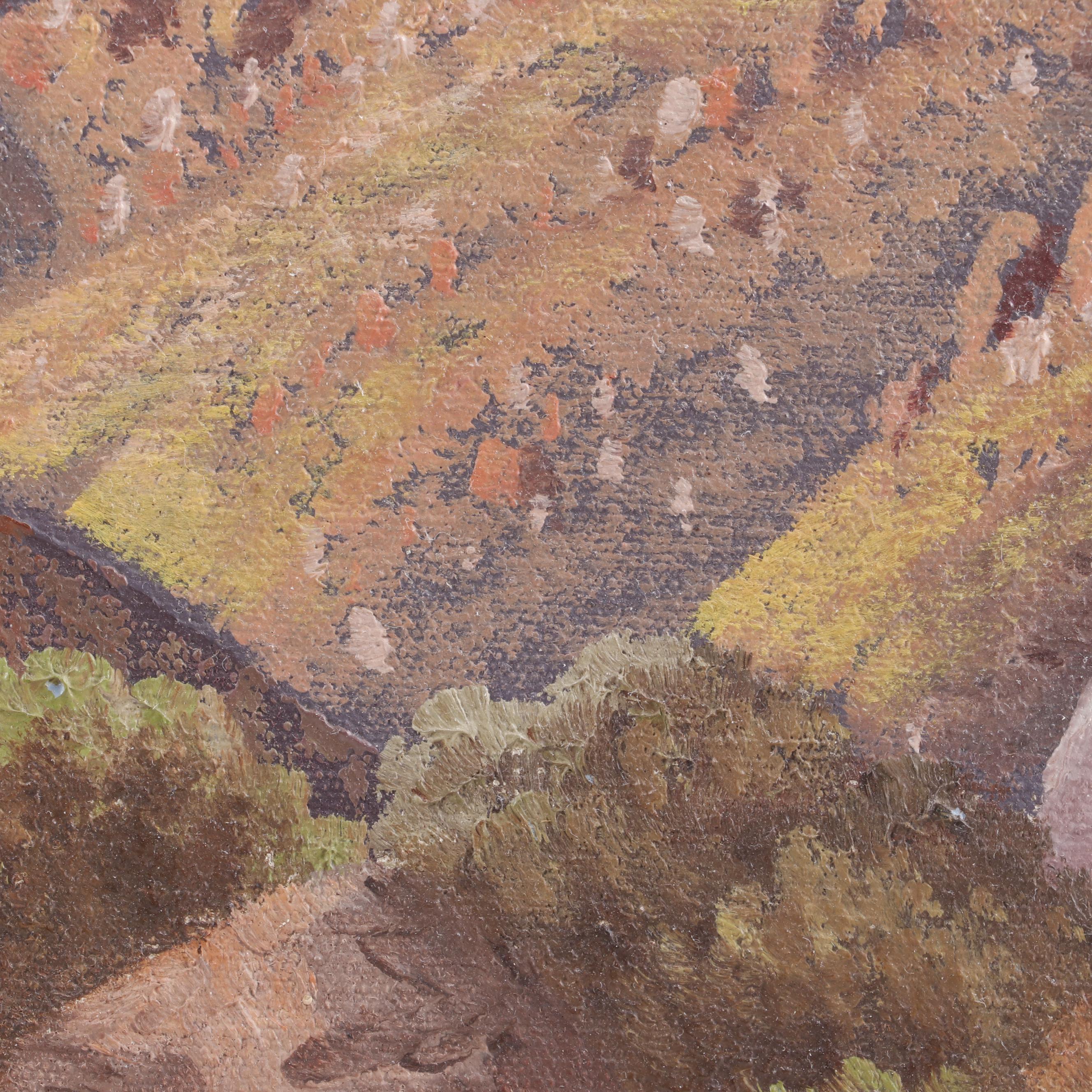 A.J. Swanepoel Landscape Oil Painting "Near Caledon - C.P."