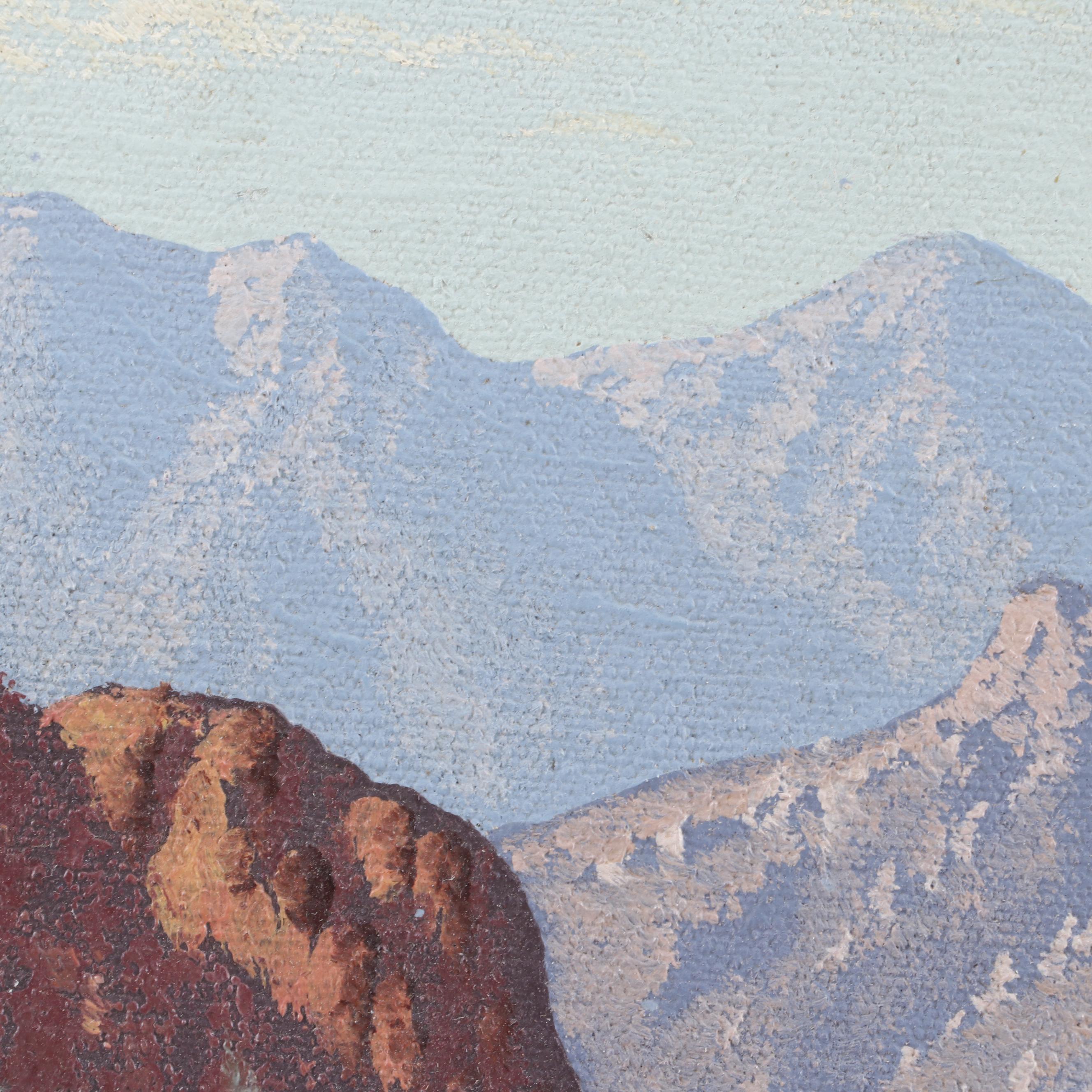 A.J. Swanepoel Landscape Oil Painting "Near Caledon - C.P."