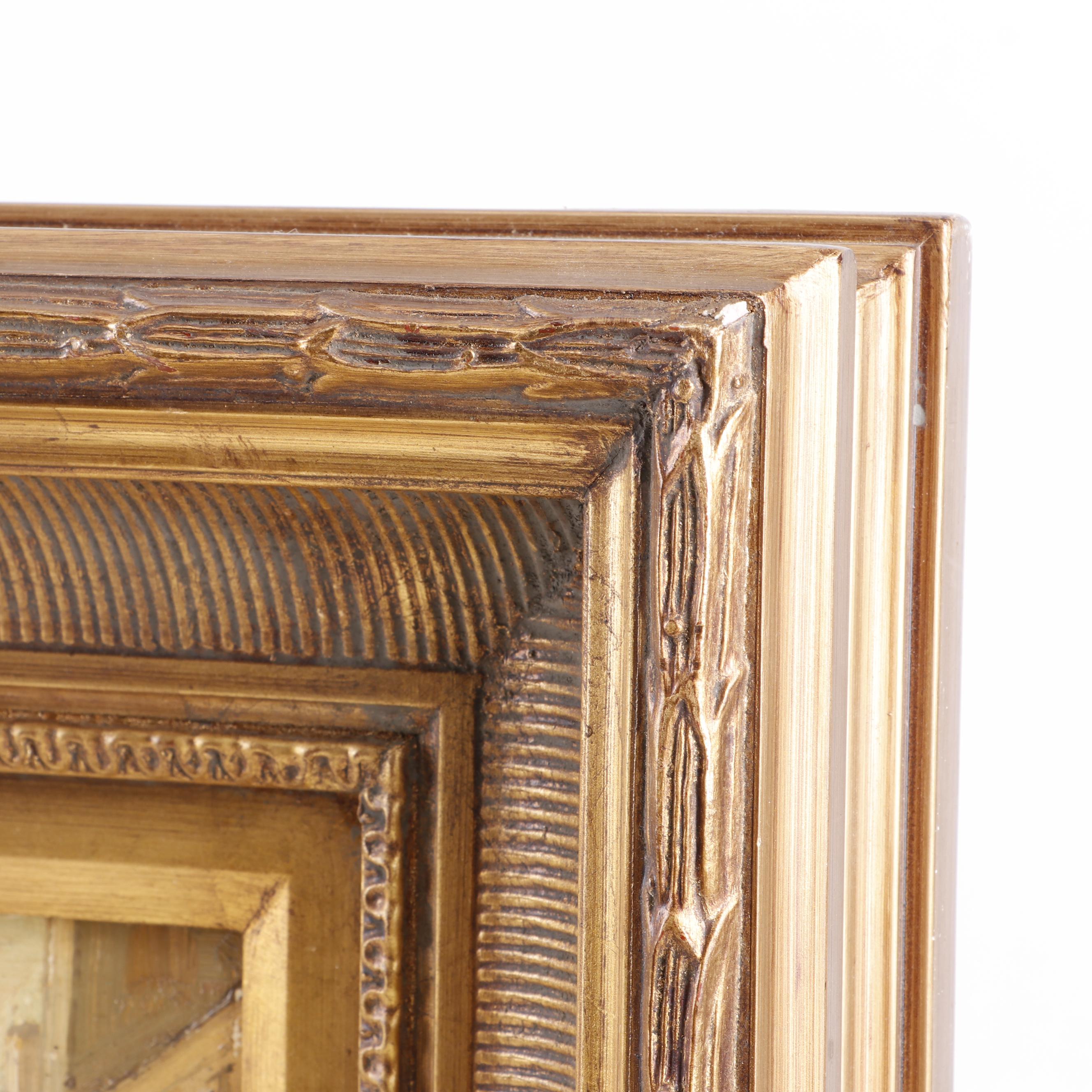 Evan Eugene Impressionist Style Oil Painting of a Street Scene