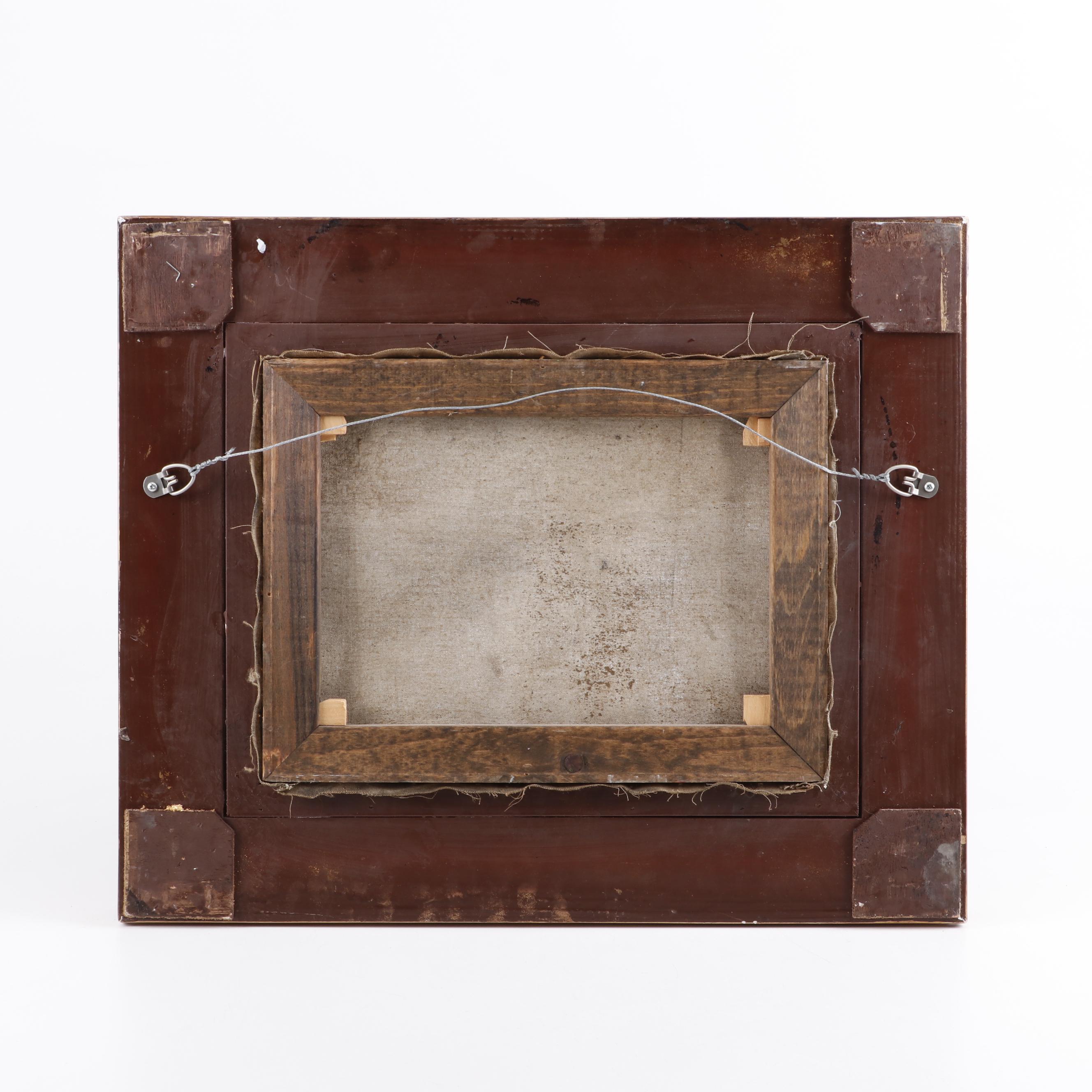 Evan Eugene Impressionist Style Oil Painting of a Street Scene