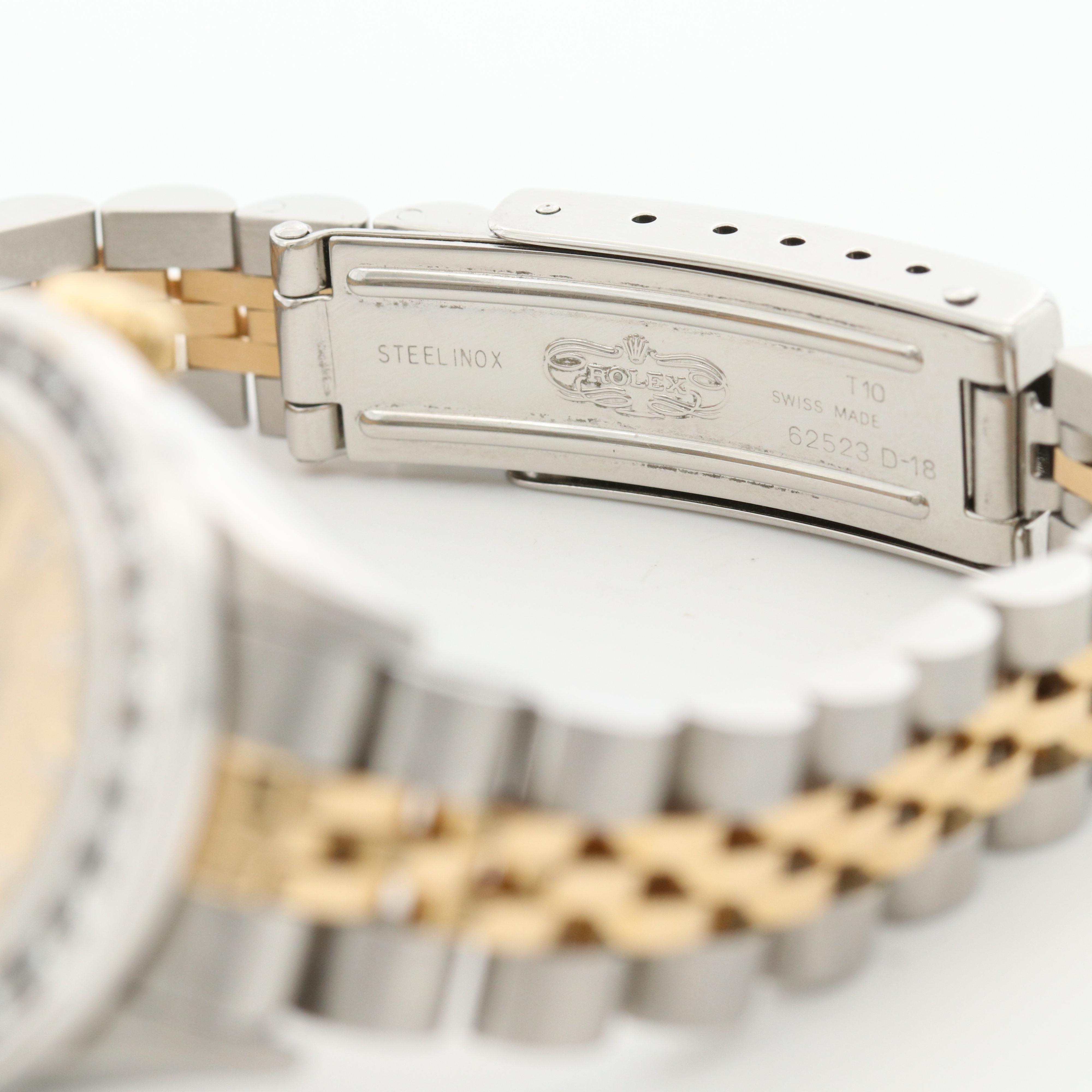 Rolex Datejust 18K and Stainless Steel 1.70 CTW Diamond Watch and 14K Bezel