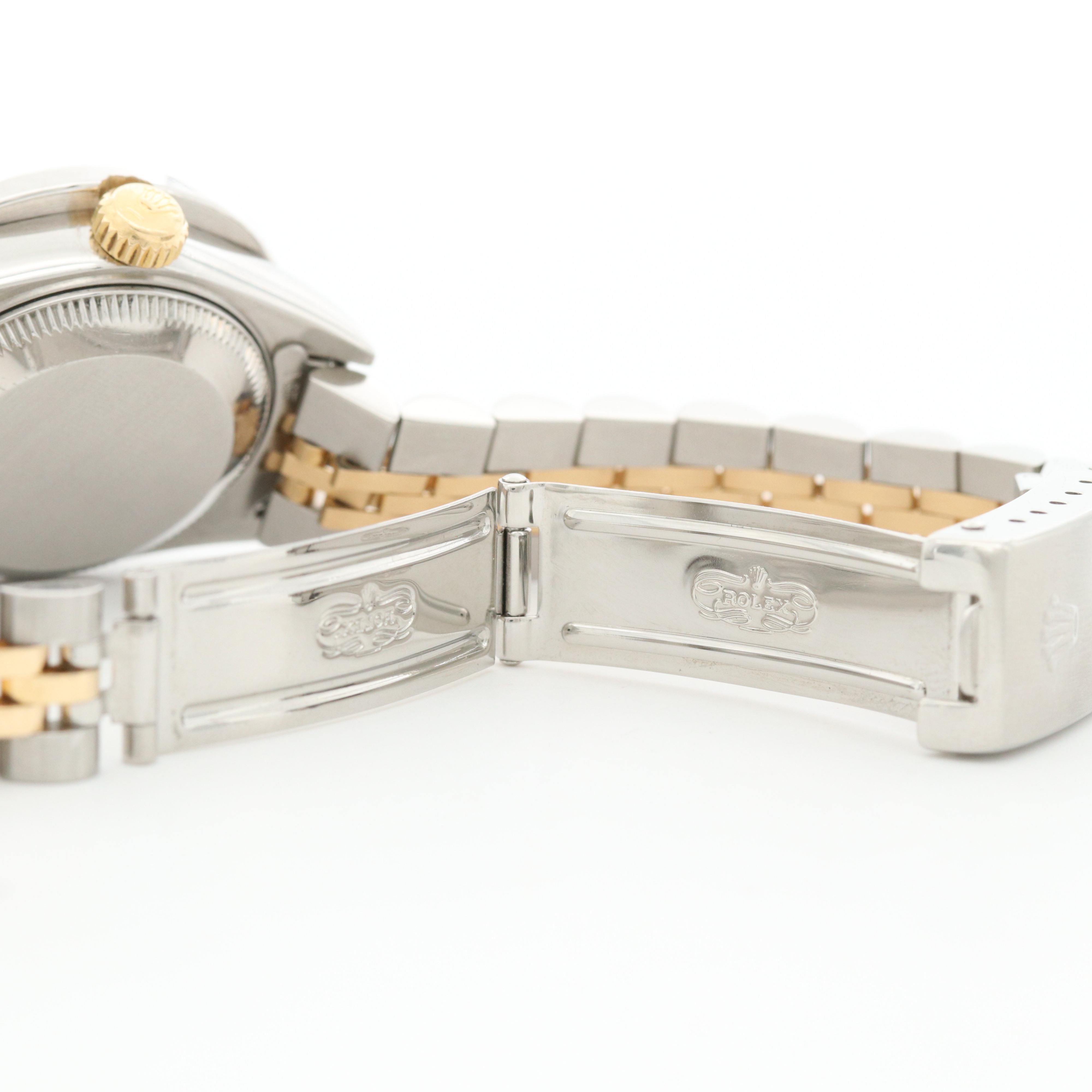 Rolex Datejust 18K and Stainless Steel 1.70 CTW Diamond Watch and 14K Bezel