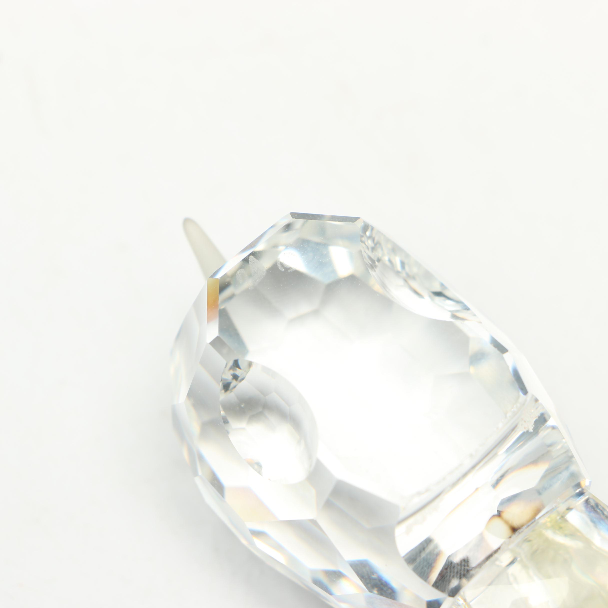 Swarovski "Spring Flower Vase" and "Hippopotamus" Figurines