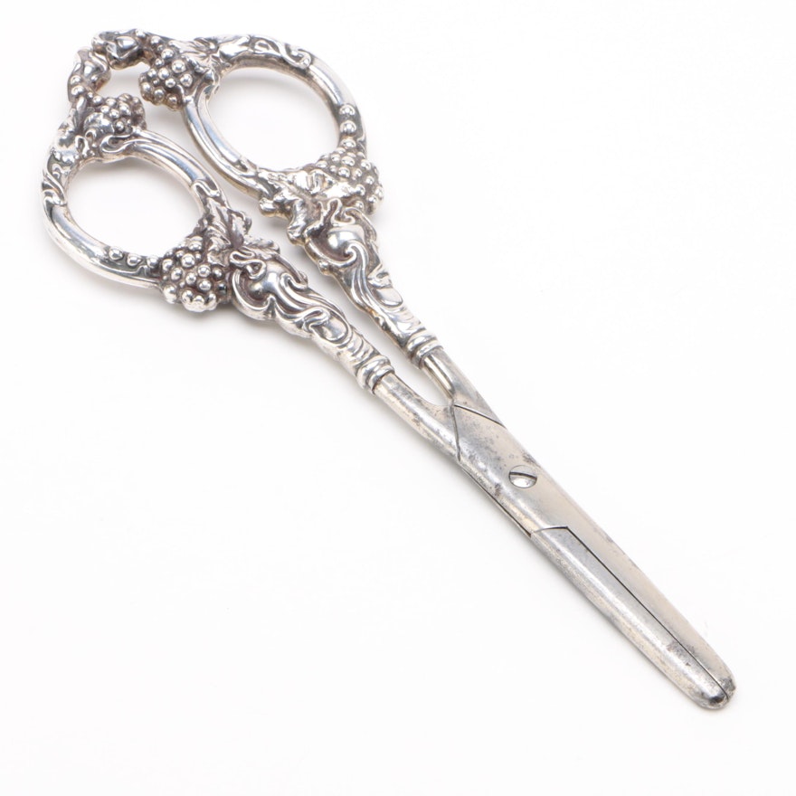 Unger Bros. Sterling-Handled Grape Scissors, Late 19th/ Early 20th Century