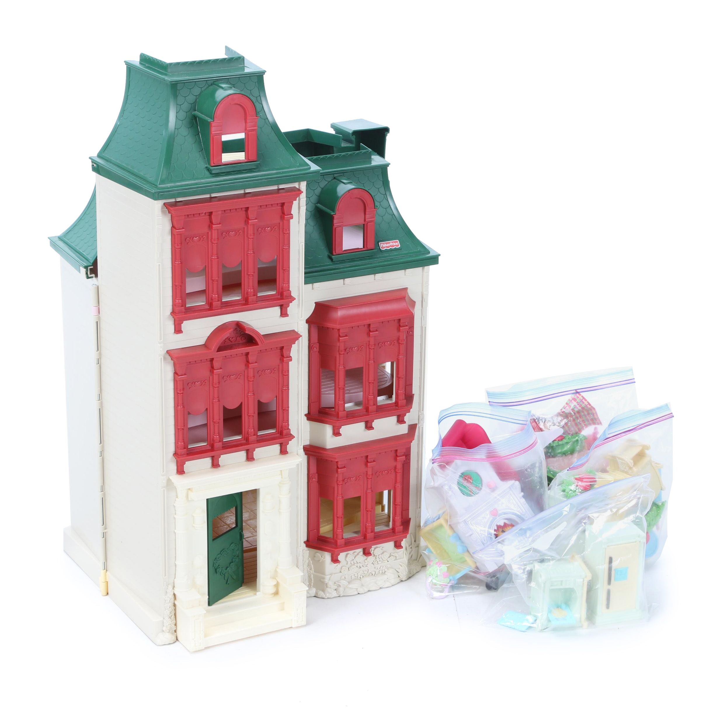Fisher-Price Loving Family Sweet Sounds Victorian Doll House and Furniture
