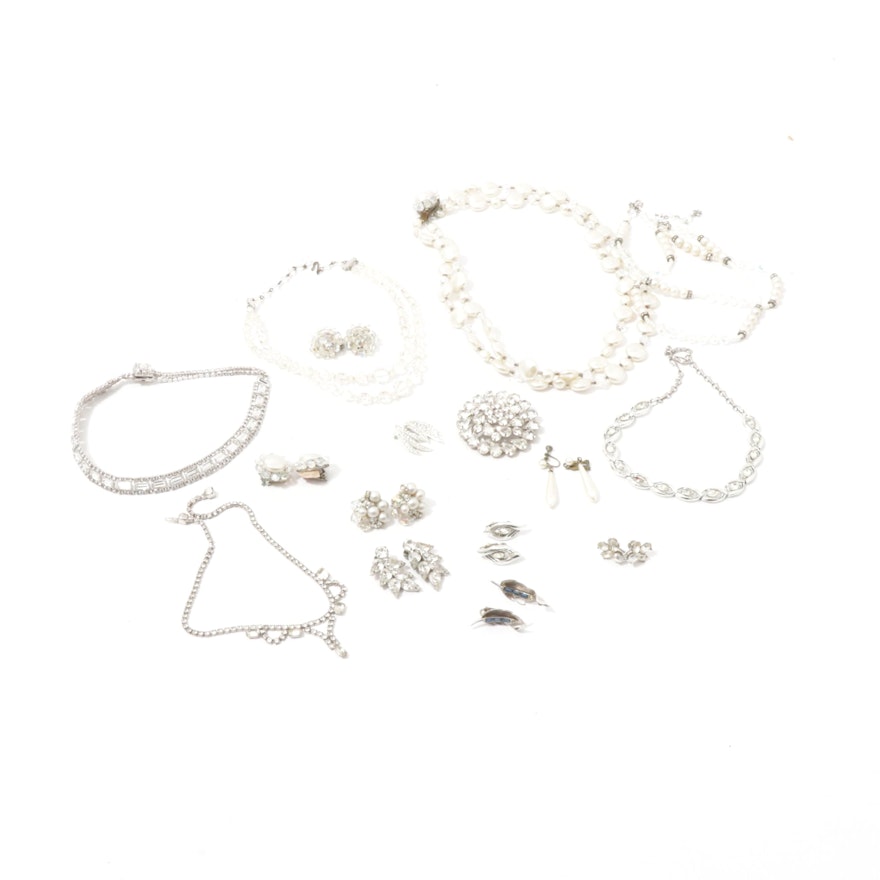 Vintage Costume Jewelry Featuring Weiss, Coro, Vendôme, and More