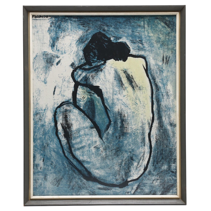 Serigraph After Pablo Picasso "Blue Nude"