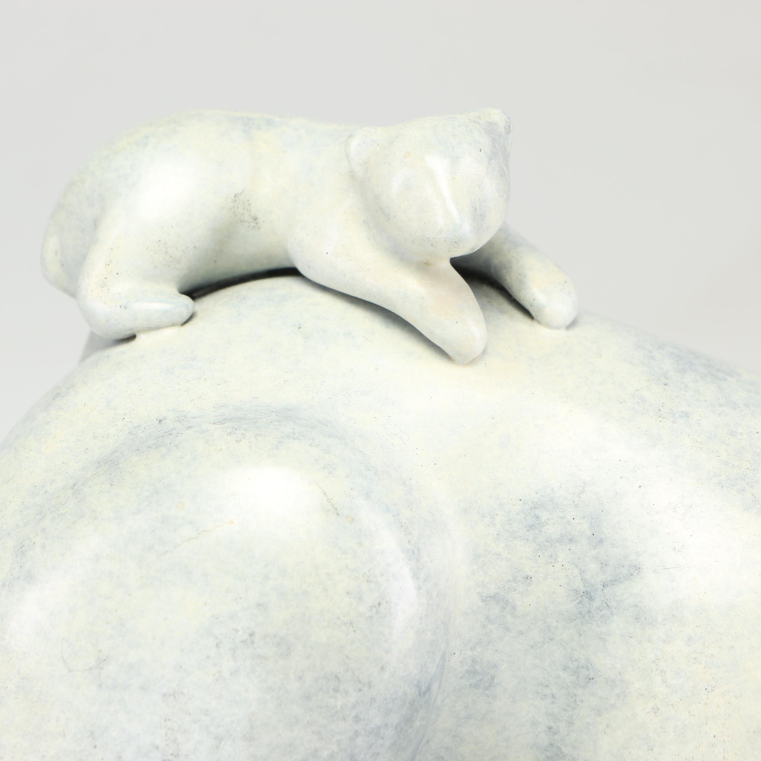 Loet Vanderveen Cast Bronze Polar Bear Mother and Cub