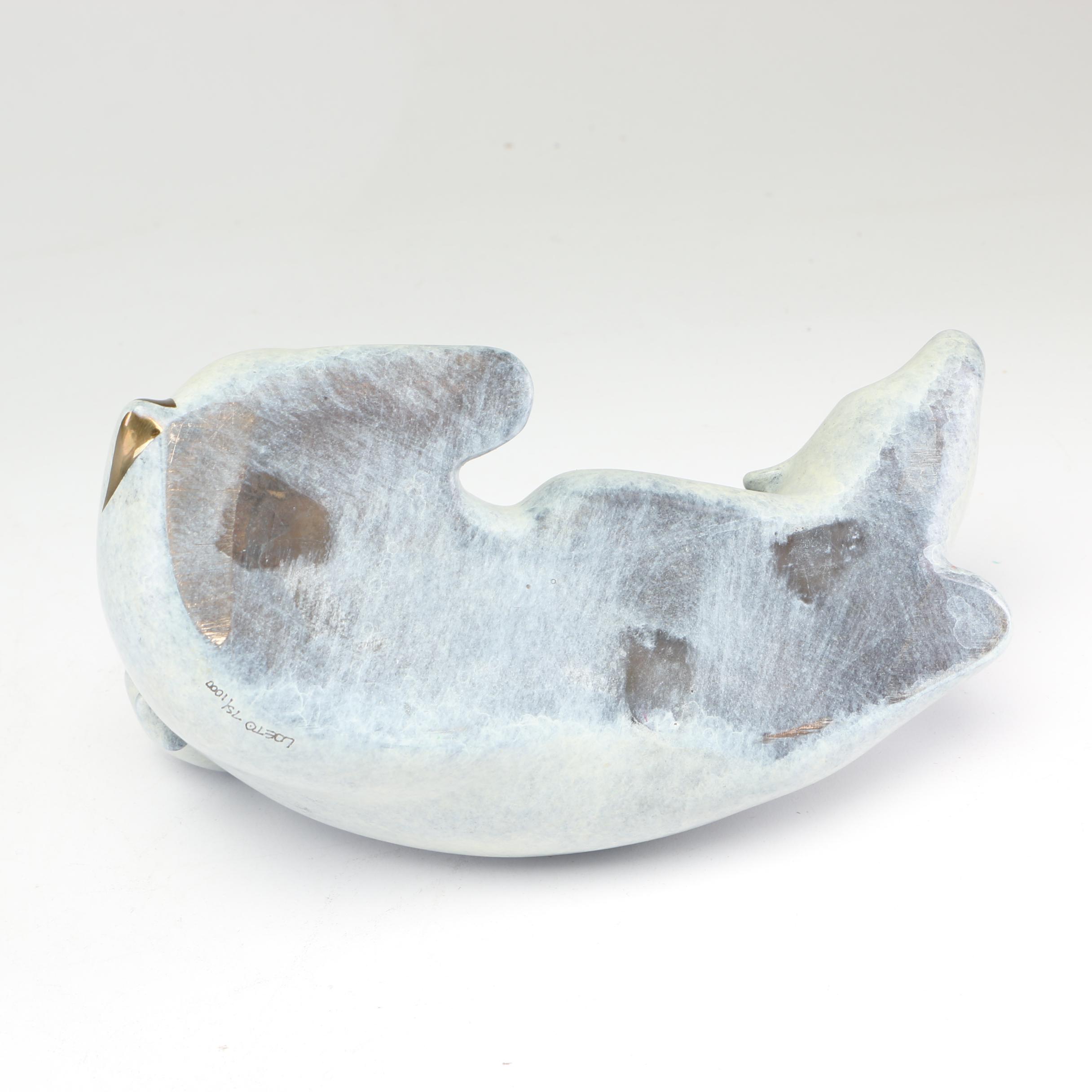 Loet Vanderveen Cast Bronze Polar Bear Mother and Cub