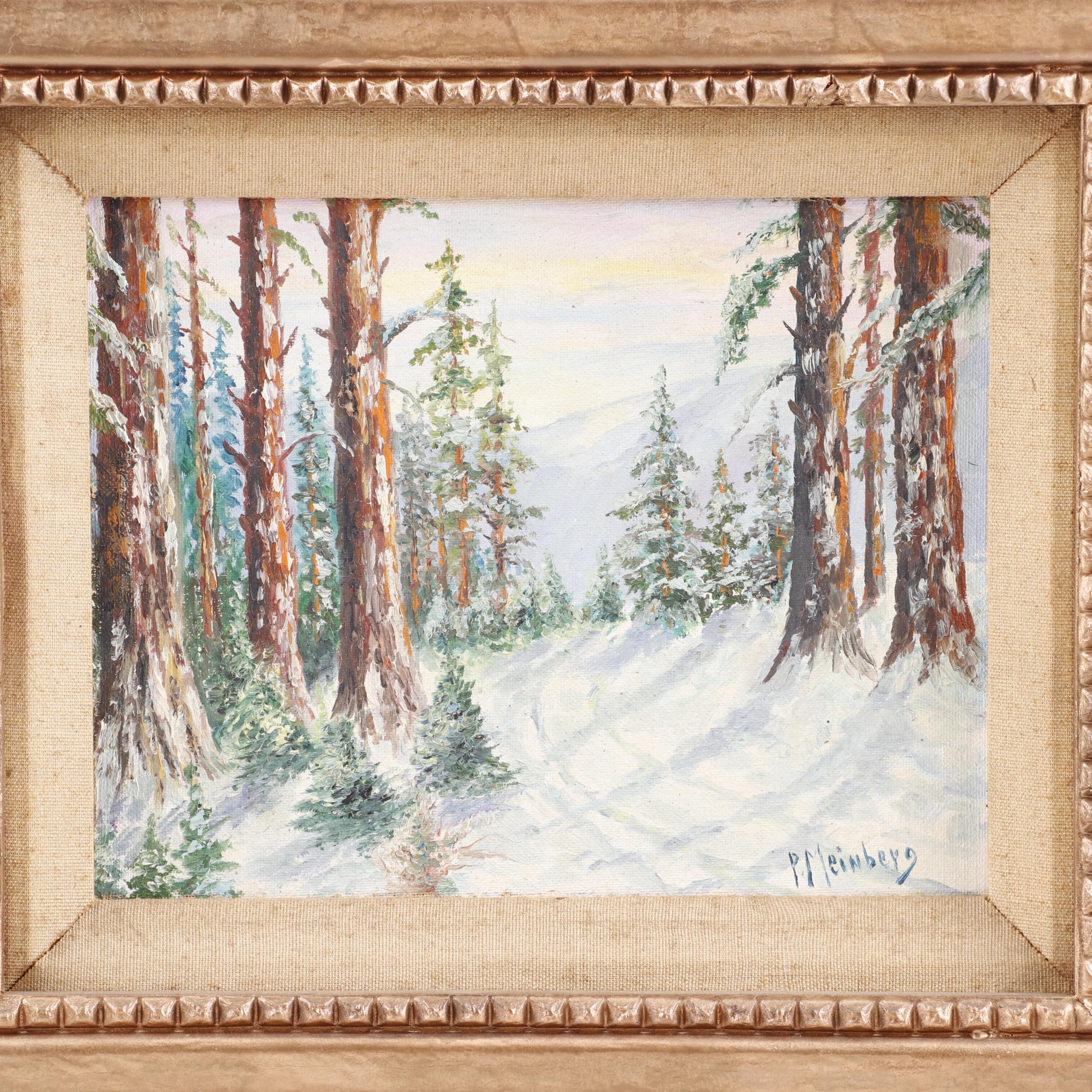 Paul Meinberg Oil Painting "Mountain Winter"