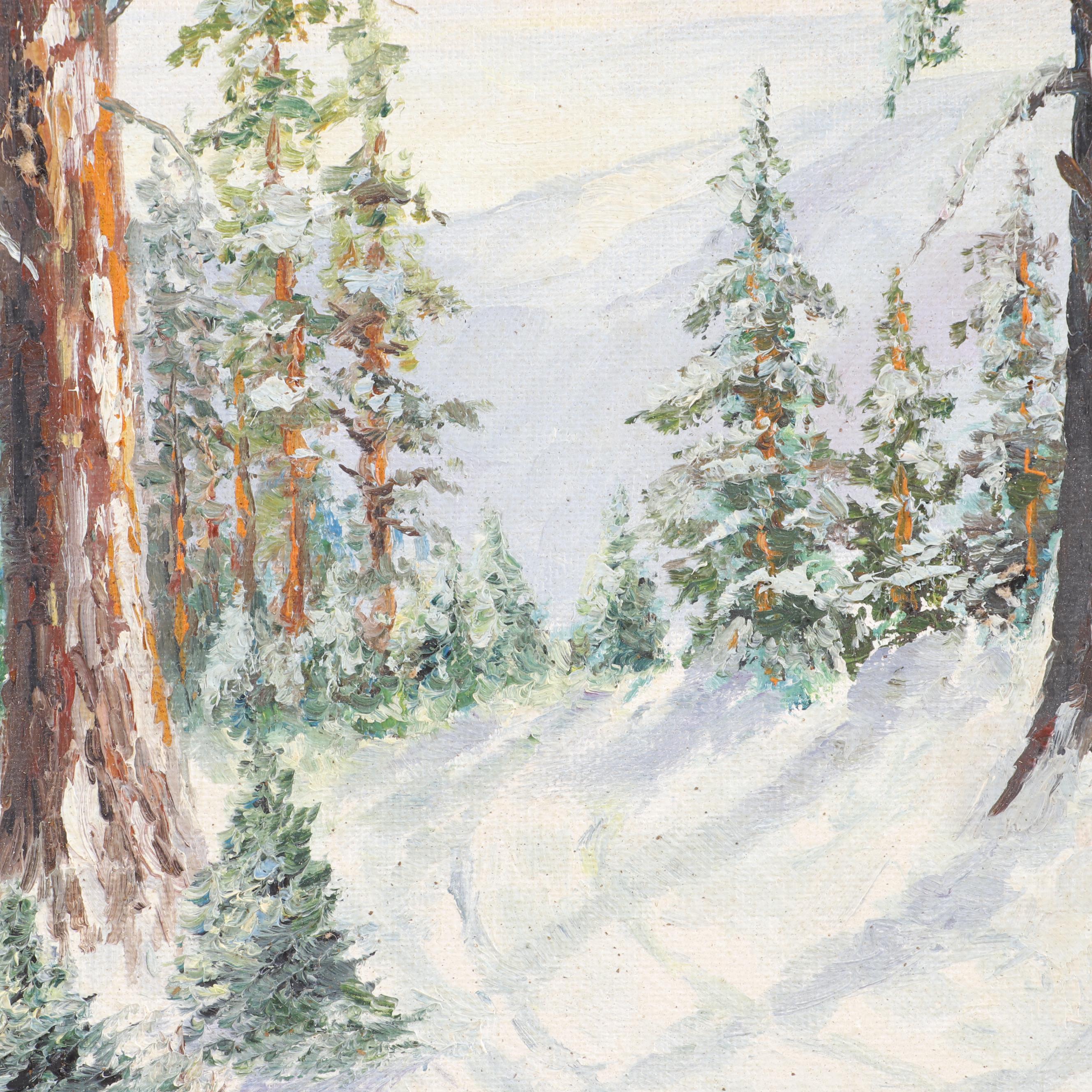 Paul Meinberg Oil Painting "Mountain Winter"